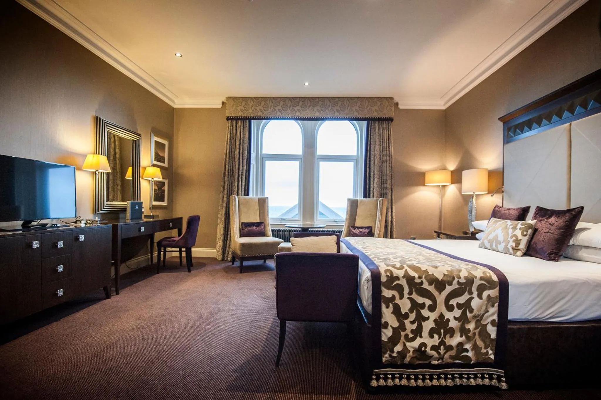 Bed in Seamill Hydro Hotel