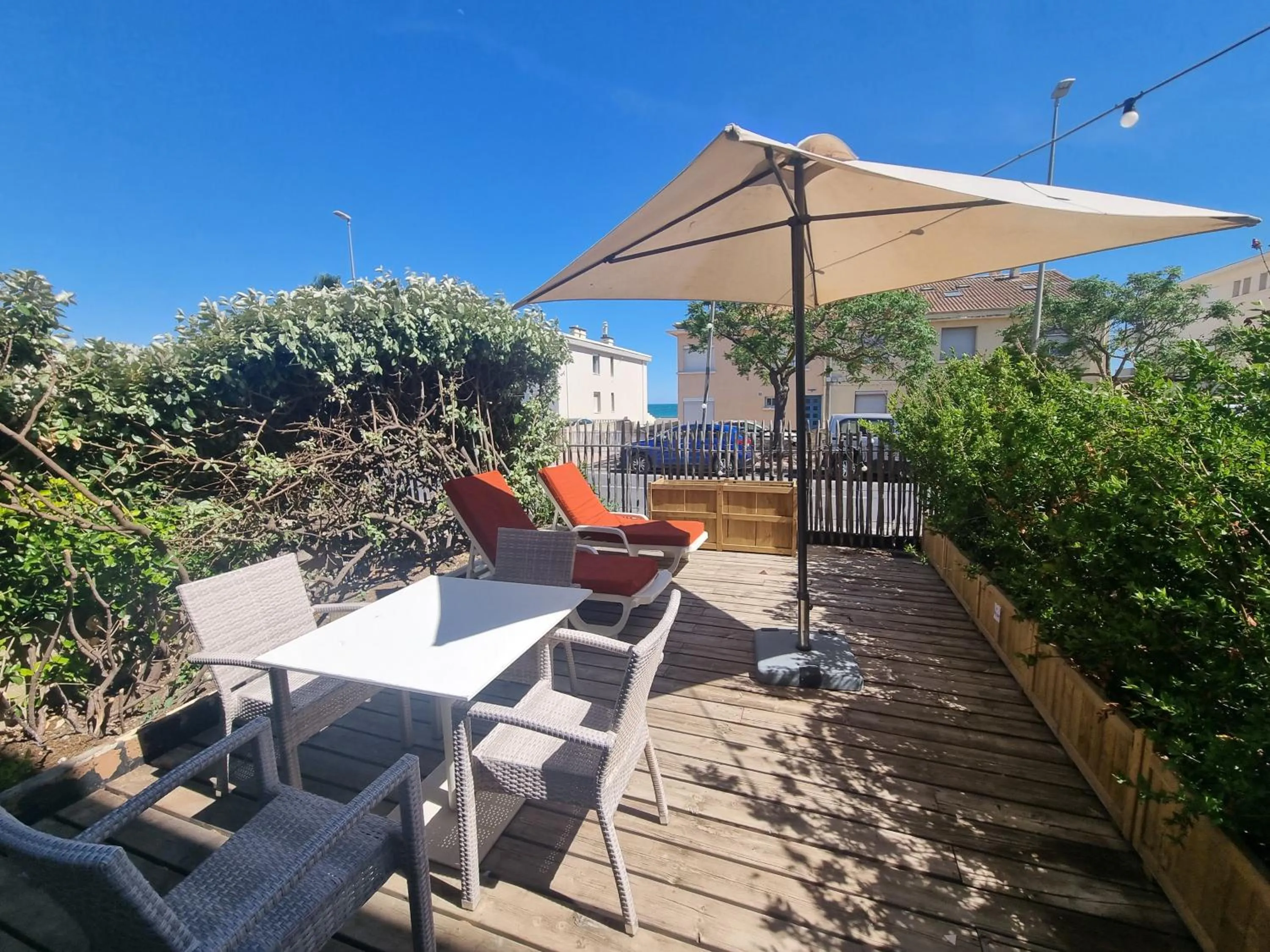 Balcony/Terrace in Hôtel du Midi Plage