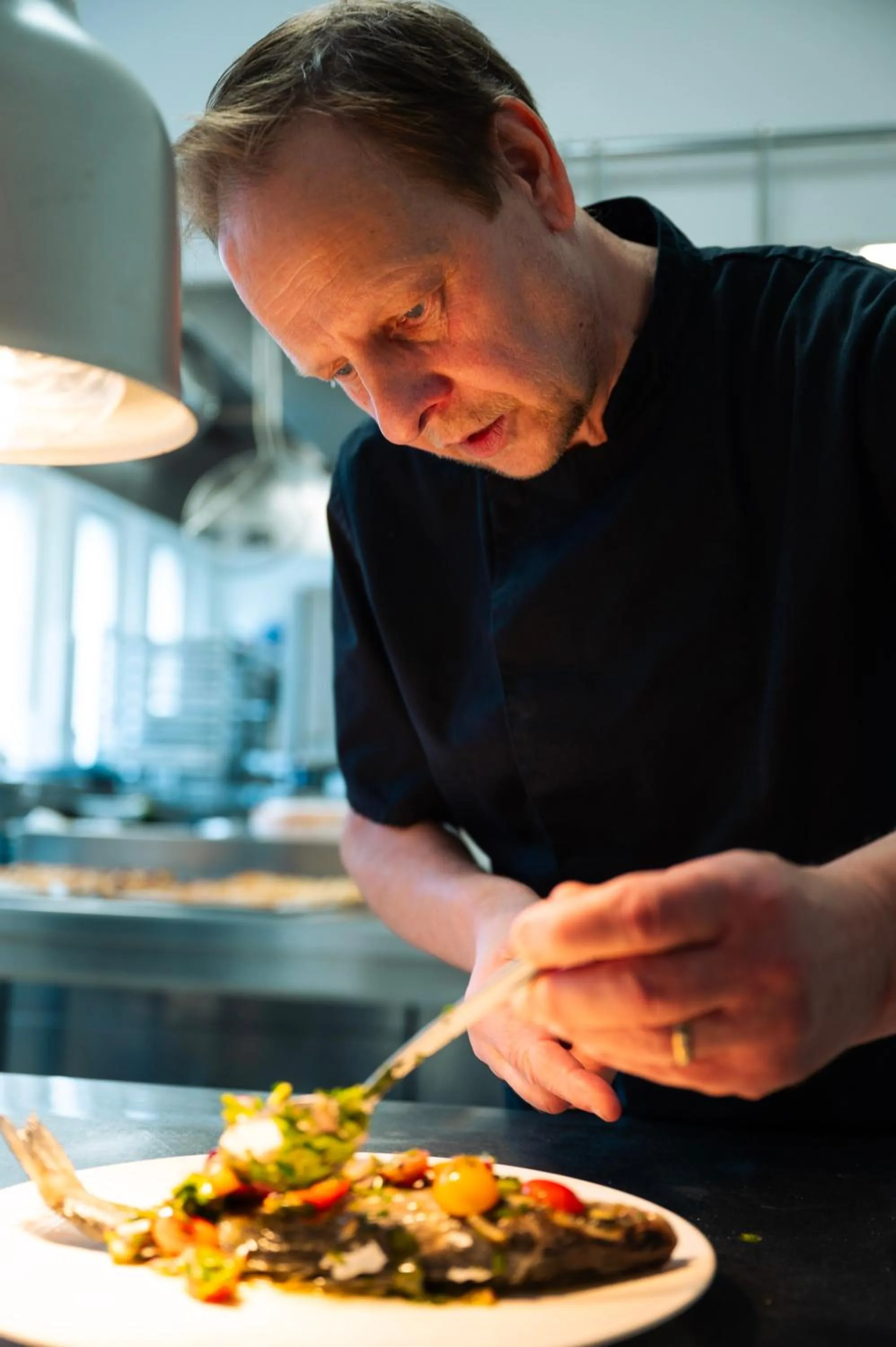 kitchen in Hôtel du Midi Plage