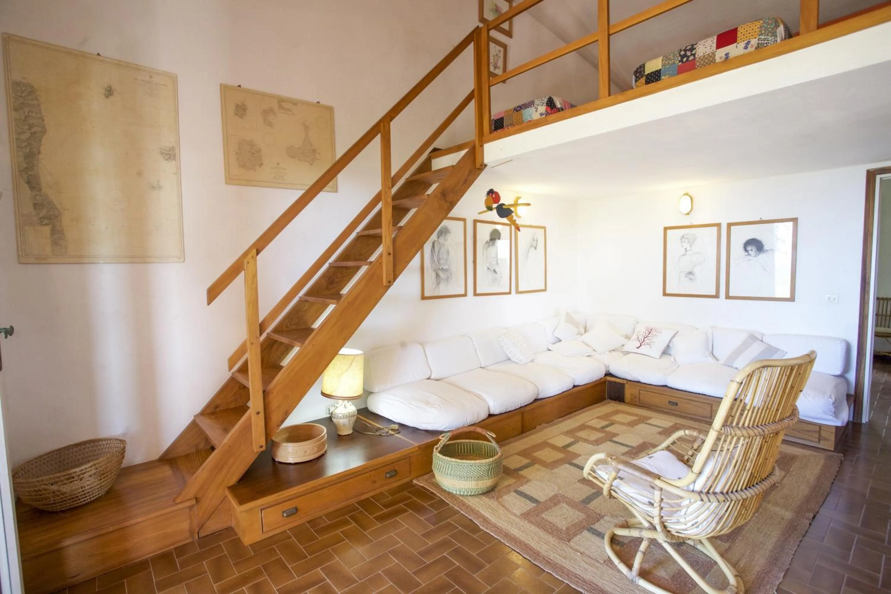 Living room in Villino Lacona