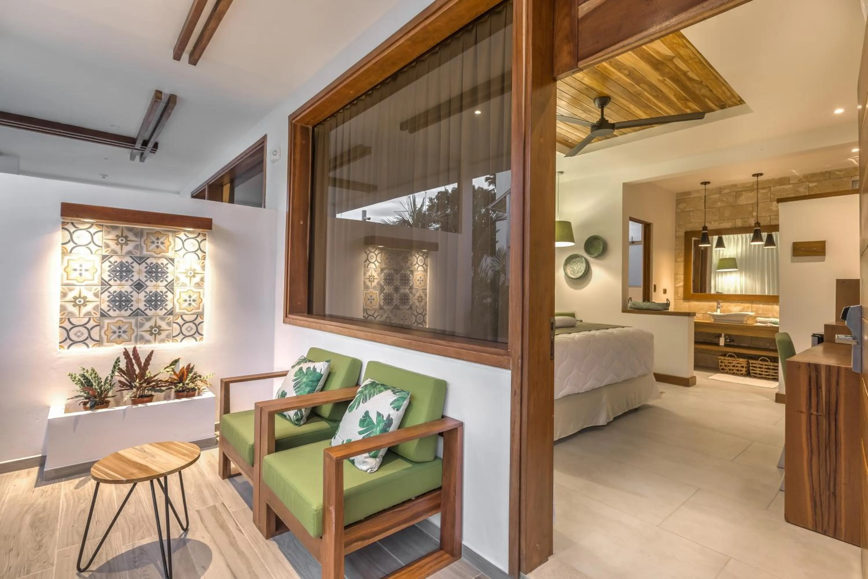 Balcony/Terrace, Bed in Umami Hotel - Adults Only