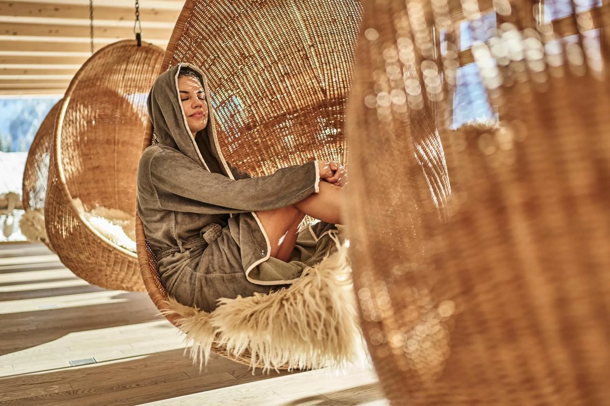 Spa and wellness centre/facilities in HUBERTUS Mountain Refugio Allgäu