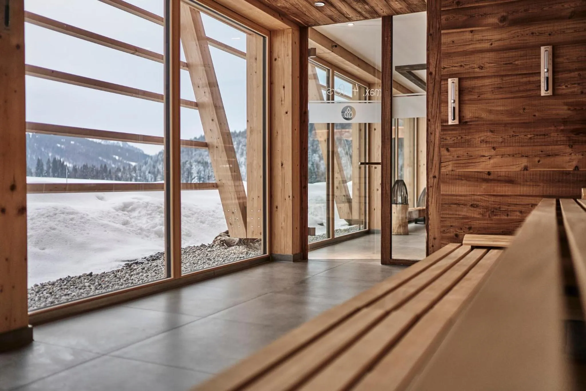 Sauna in HUBERTUS Mountain Refugio Allgäu