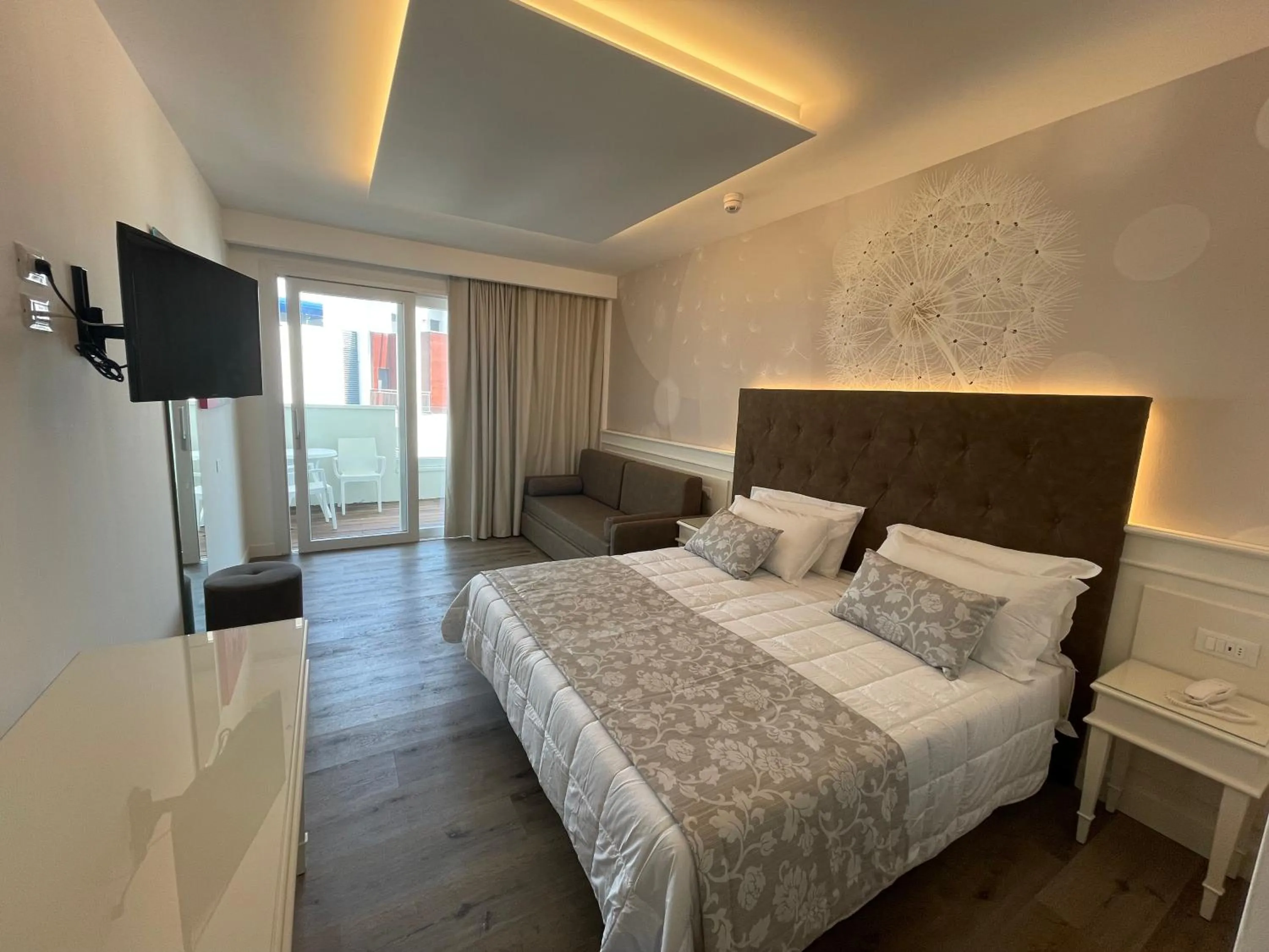 Bed in Park Hotel Cellini