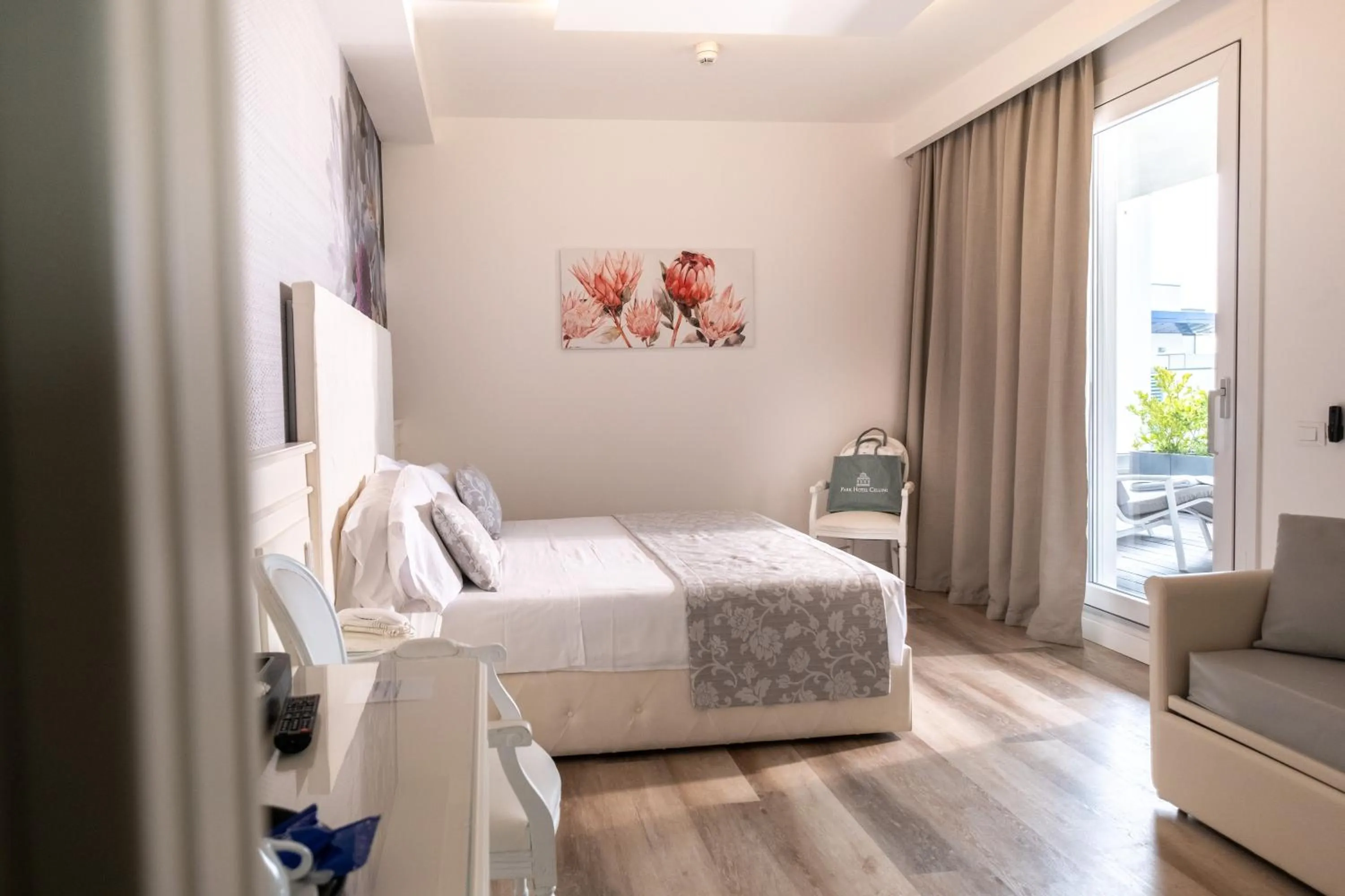 Bed in Park Hotel Cellini