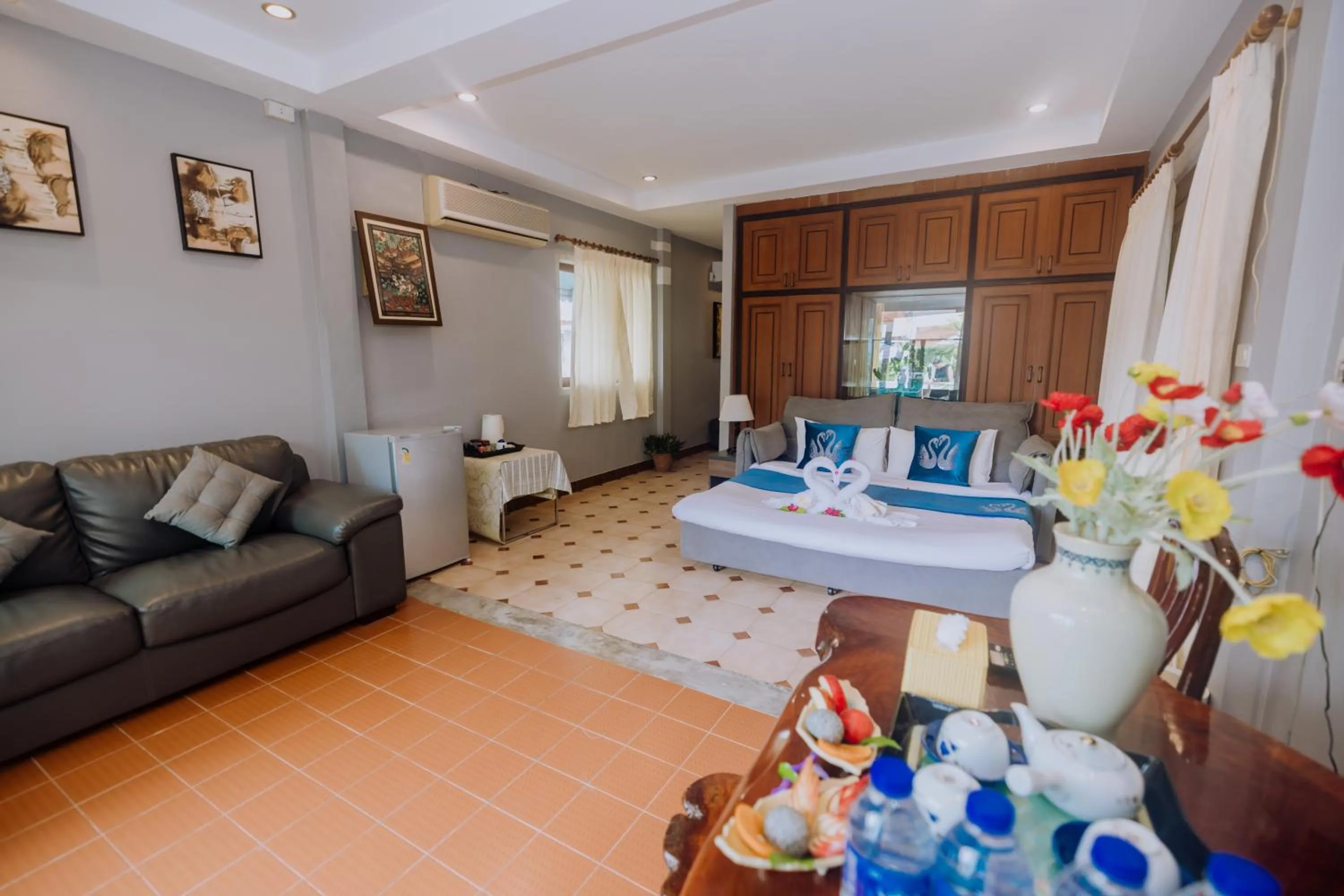 Bed in Phuket Monaburi Boutique Hotel