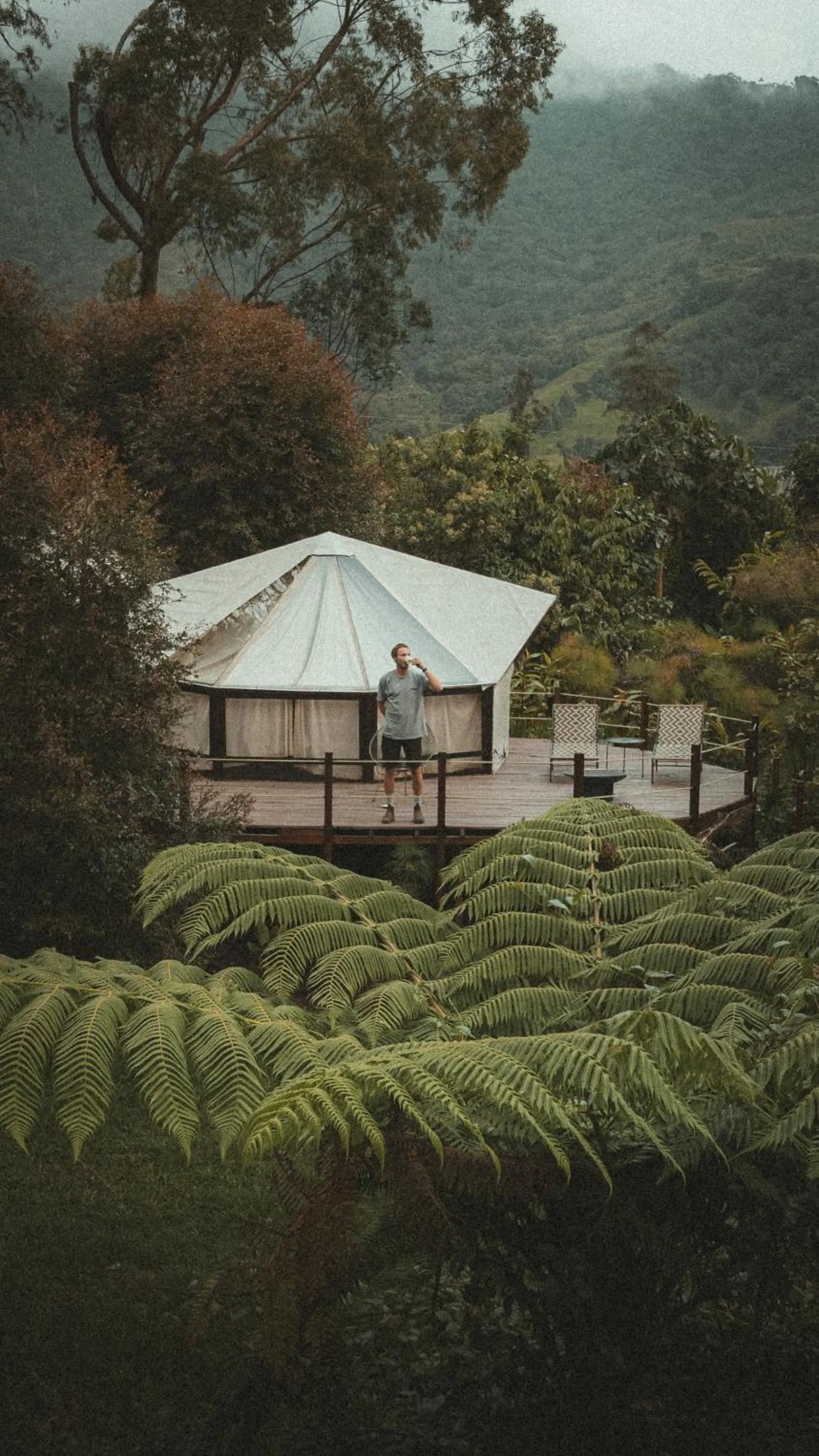 Patio in Glamping Lumbre
