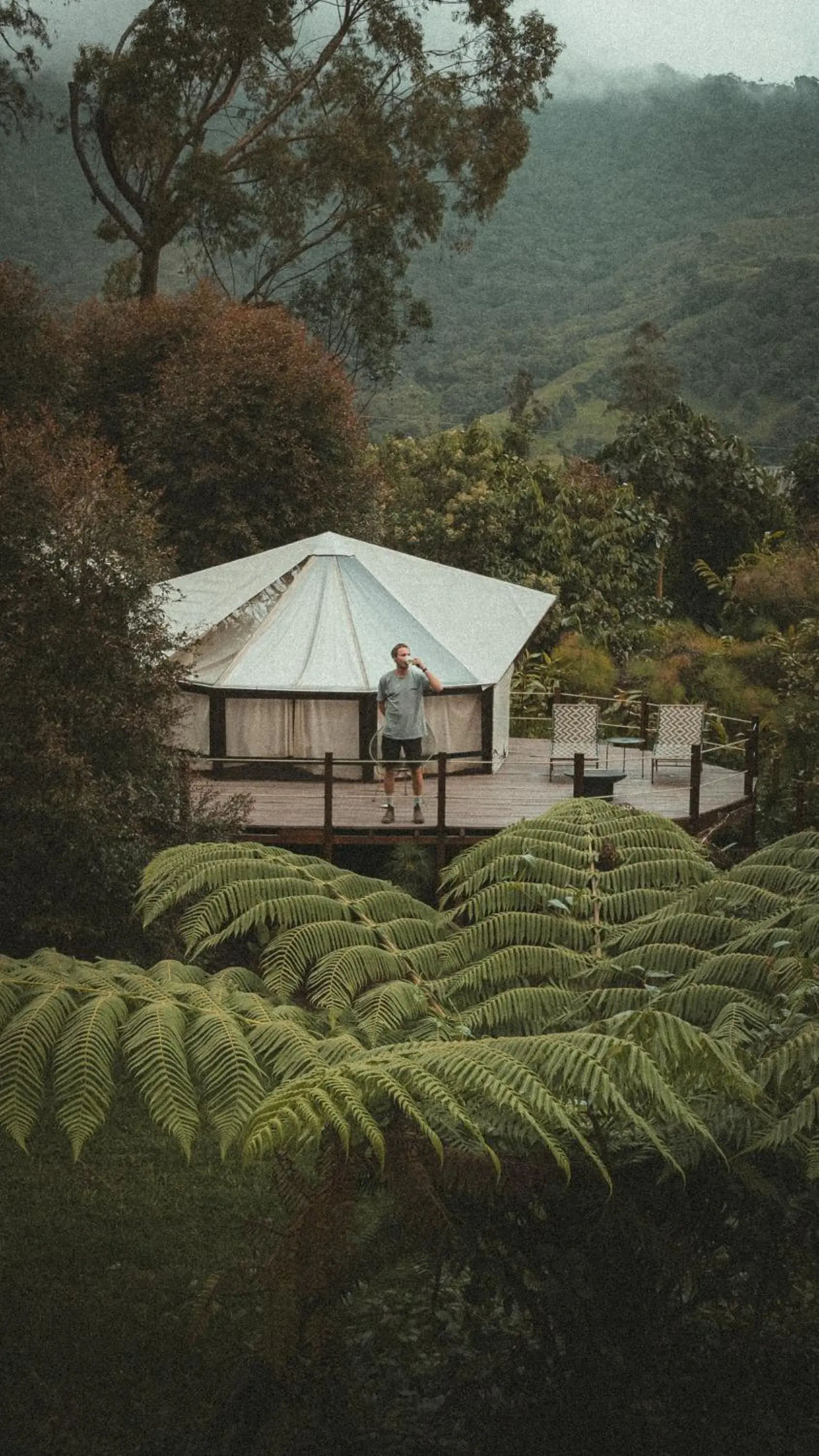 Quadruple Room with Mountain View in Glamping Lumbre Quadruple Room with Mountain View in Glamping Lumbre