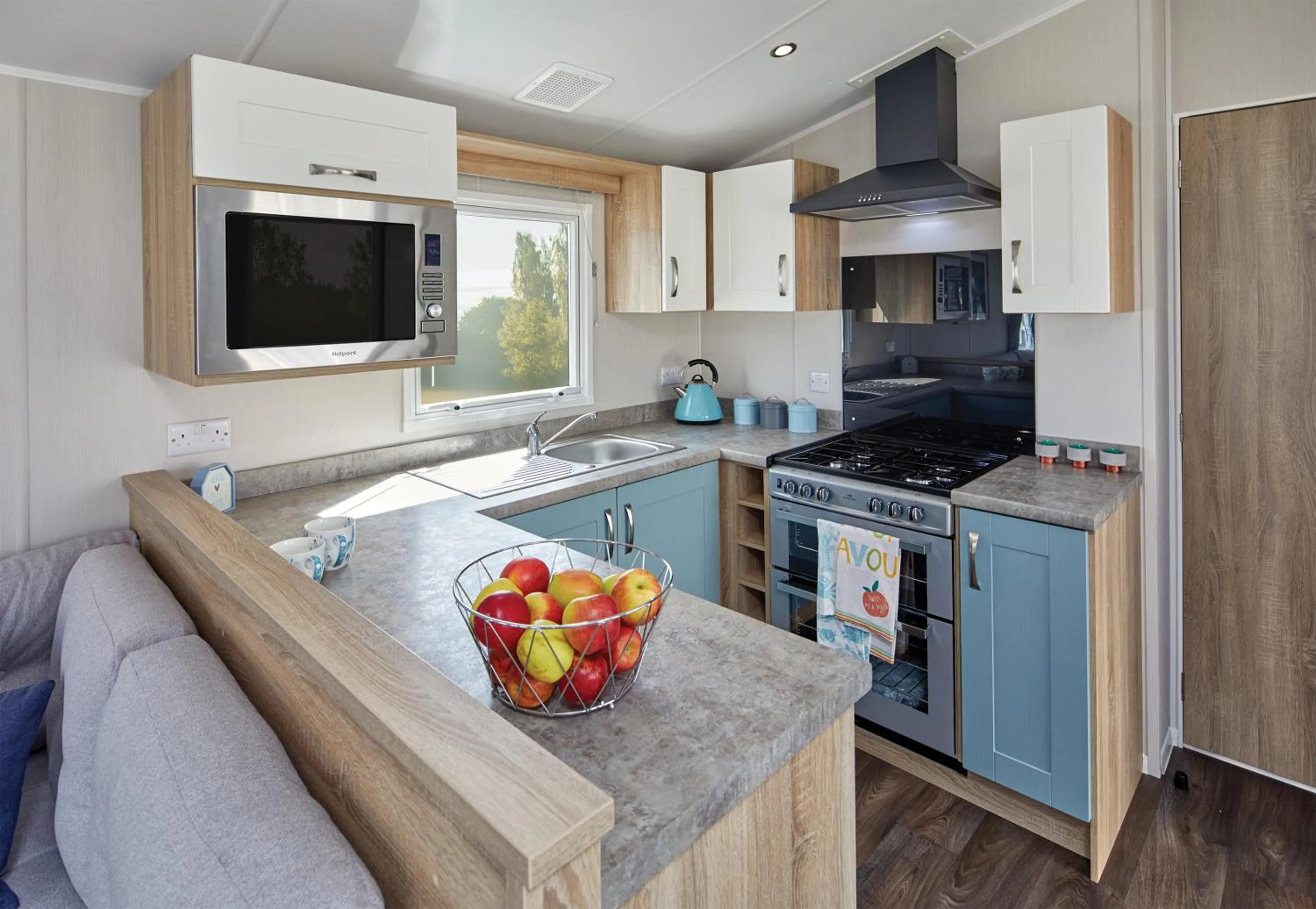 Kitchen or kitchenette in Cardigan Bay Holiday Park
