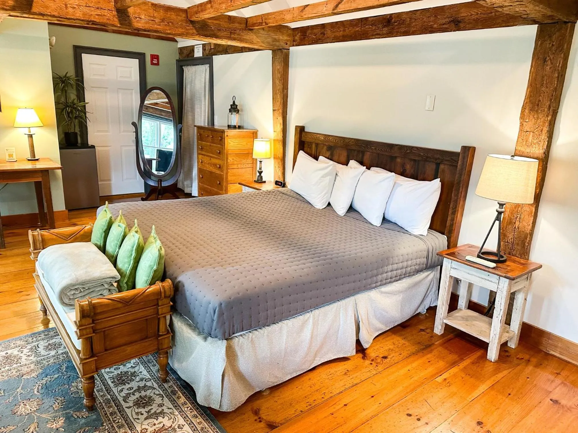 Bed in The Black Walnut Inn