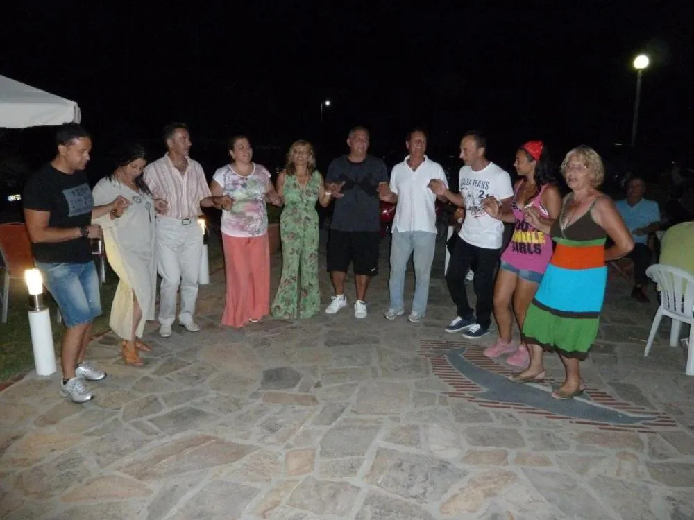 group of guests in Pension Delfini