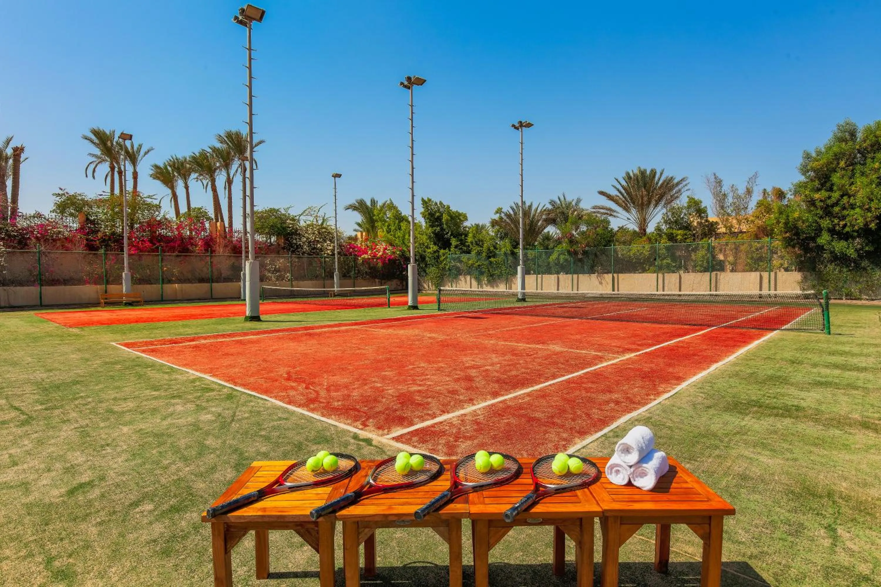Tennis court in Cleopatra Luxury Resort Sharm El Sheikh