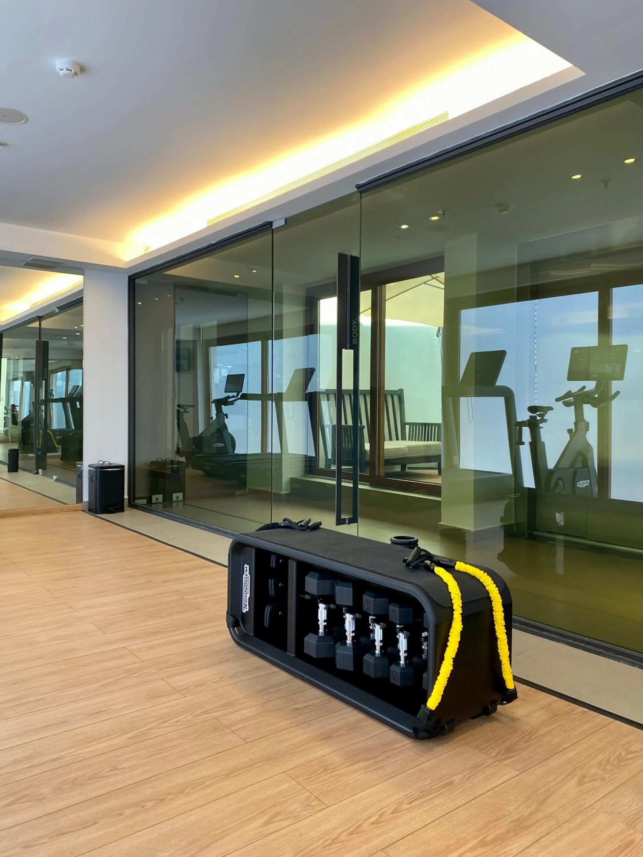 Fitness centre/facilities in Thalatta Seaside Hotel
