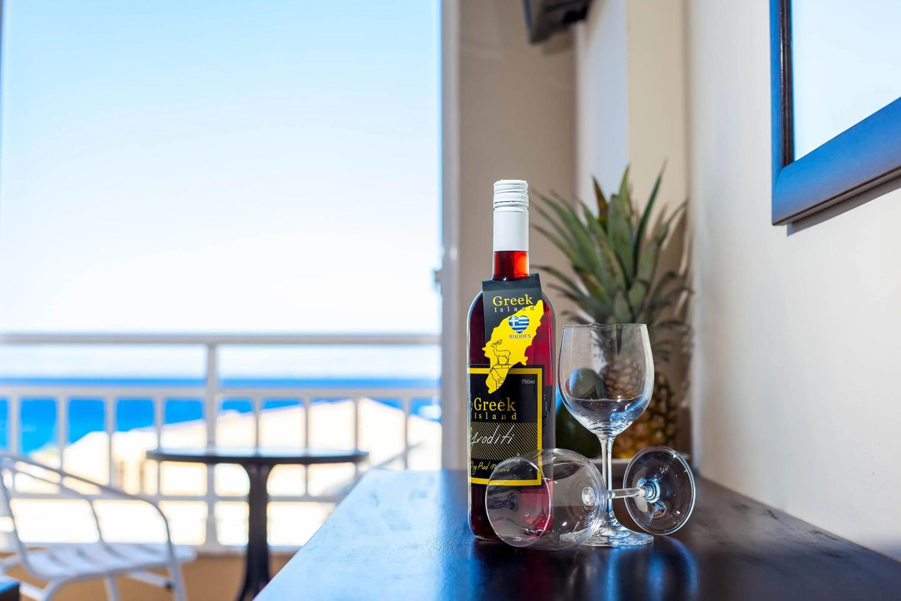 Decorative detail in Filmar Hotel, Ixia, Rhodes