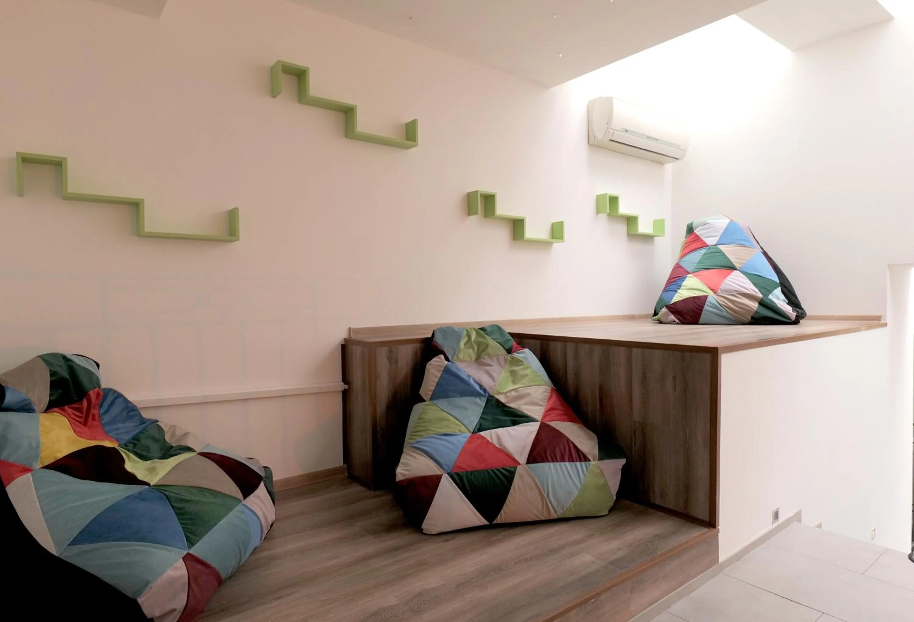 Seating area in Hostel Old Town