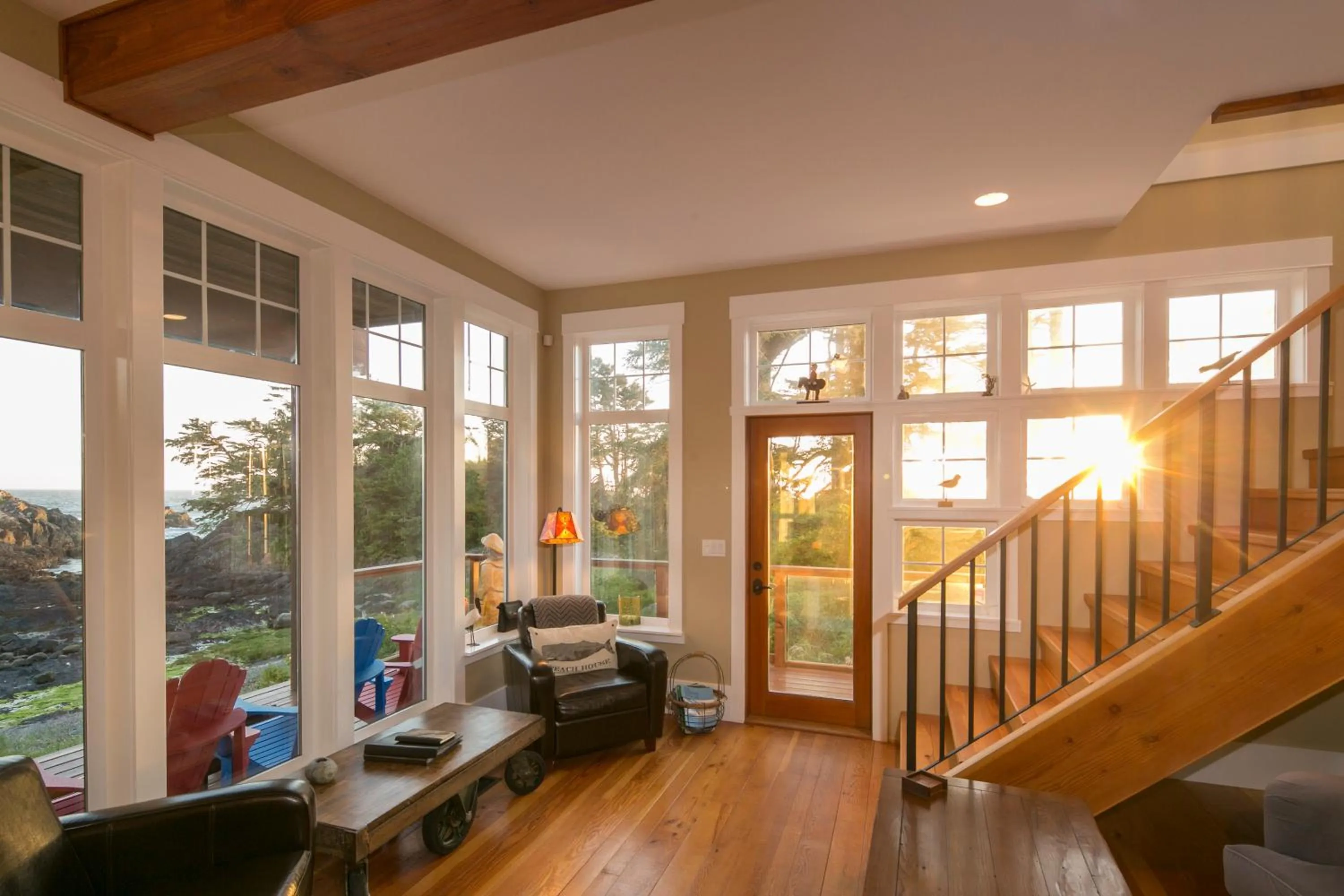 Seating area in Black Rock Beach House