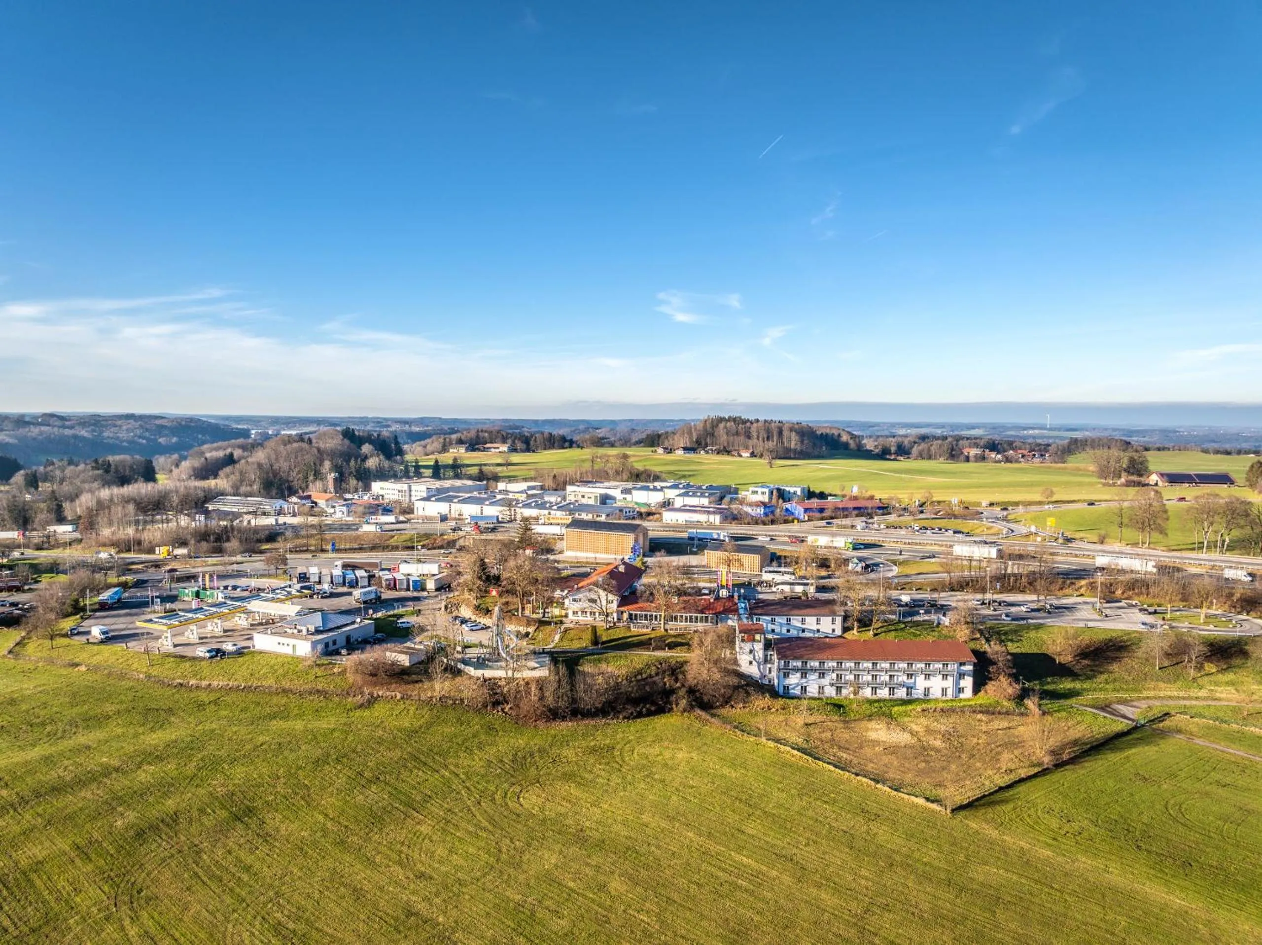 Bird's eye view in Coffee Fellows Hotel Irschenberg Süd