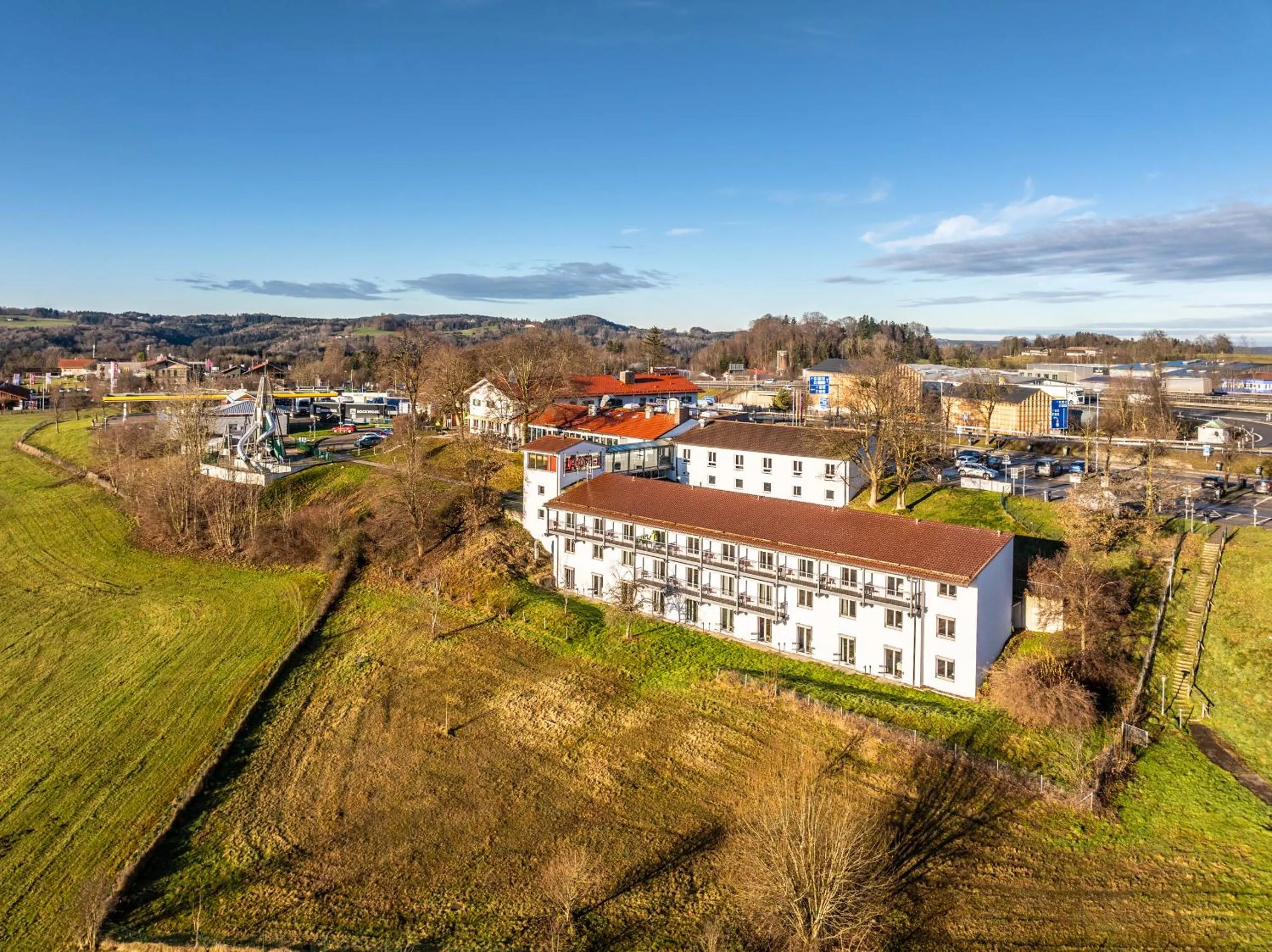 Bird's eye view in Coffee Fellows Hotel Irschenberg Süd