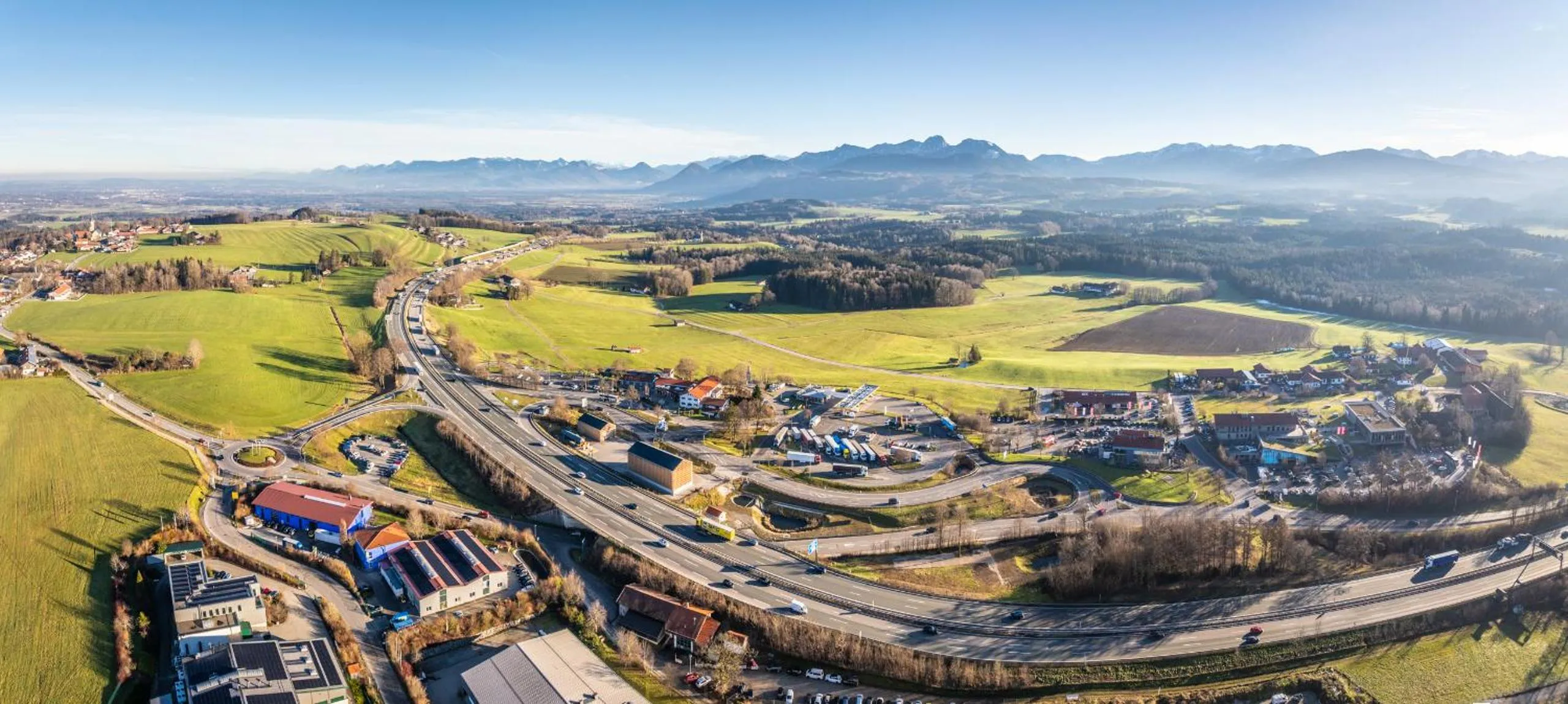Bird's eye view in Coffee Fellows Hotel Irschenberg Süd