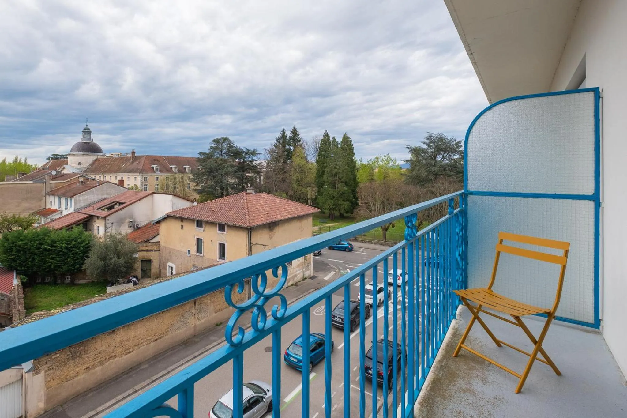 Balcony/Terrace in Cit'Hotel Logis De Brou, Bourg en Bresse