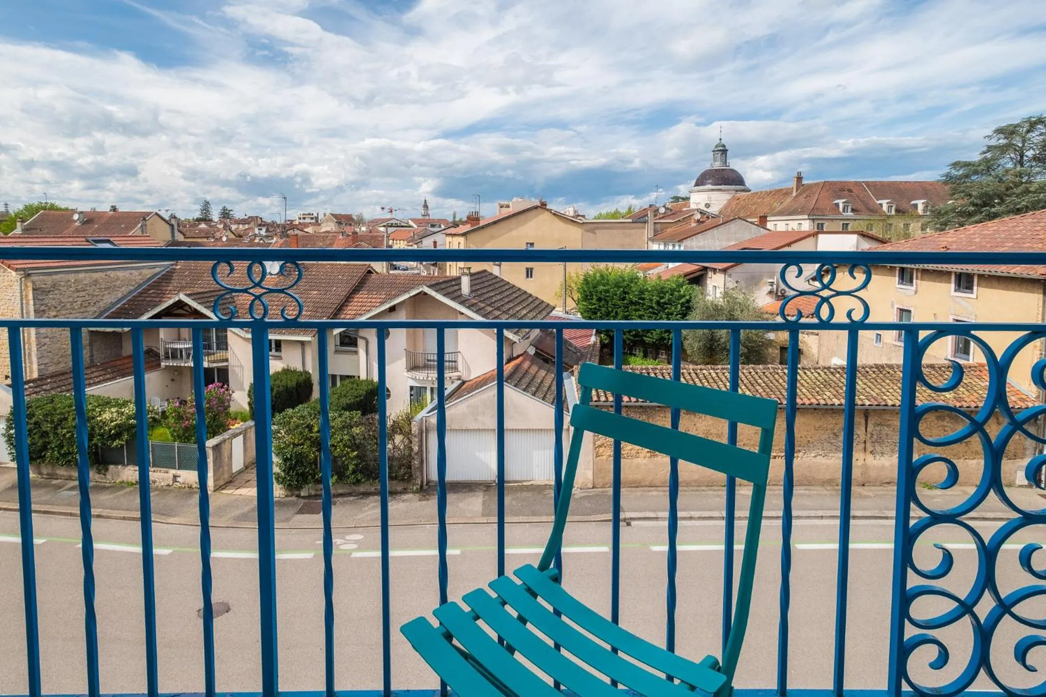 Balcony/Terrace in Cit'Hotel Logis De Brou, Bourg en Bresse