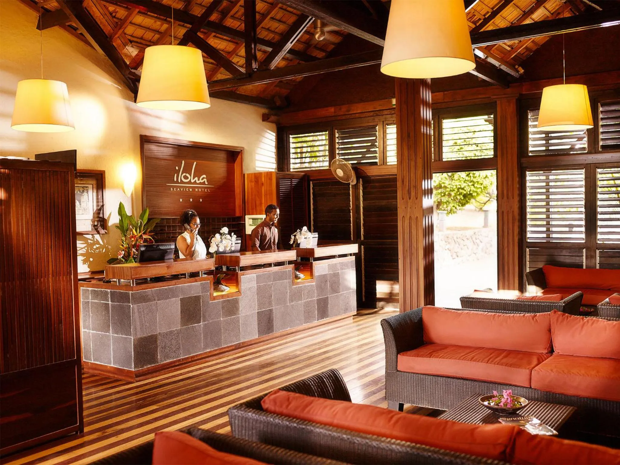 Lobby or reception in Iloha Seaview Hotel