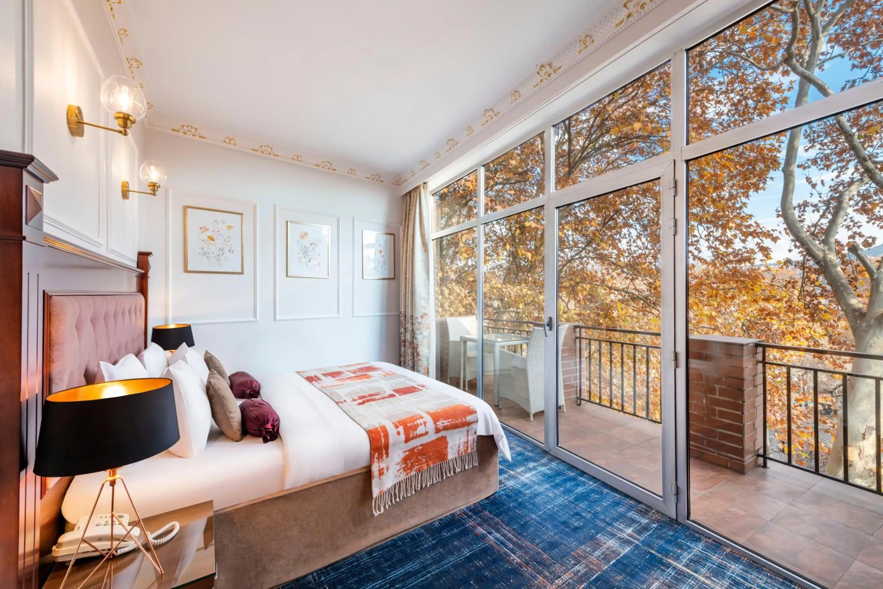 Bedroom, Bed in River Side Hotel Tbilisi