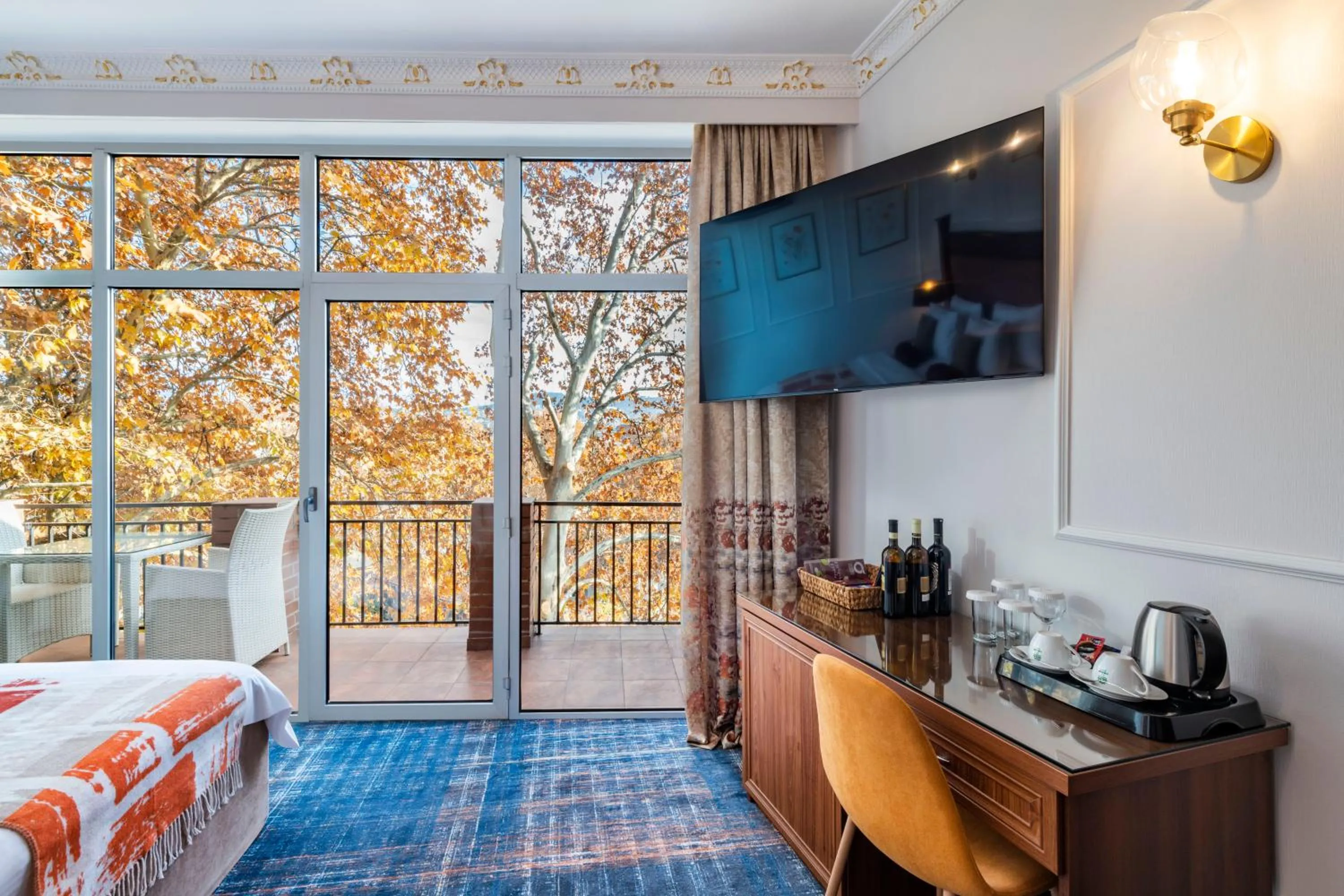 Bedroom, Bed in River Side Hotel Tbilisi