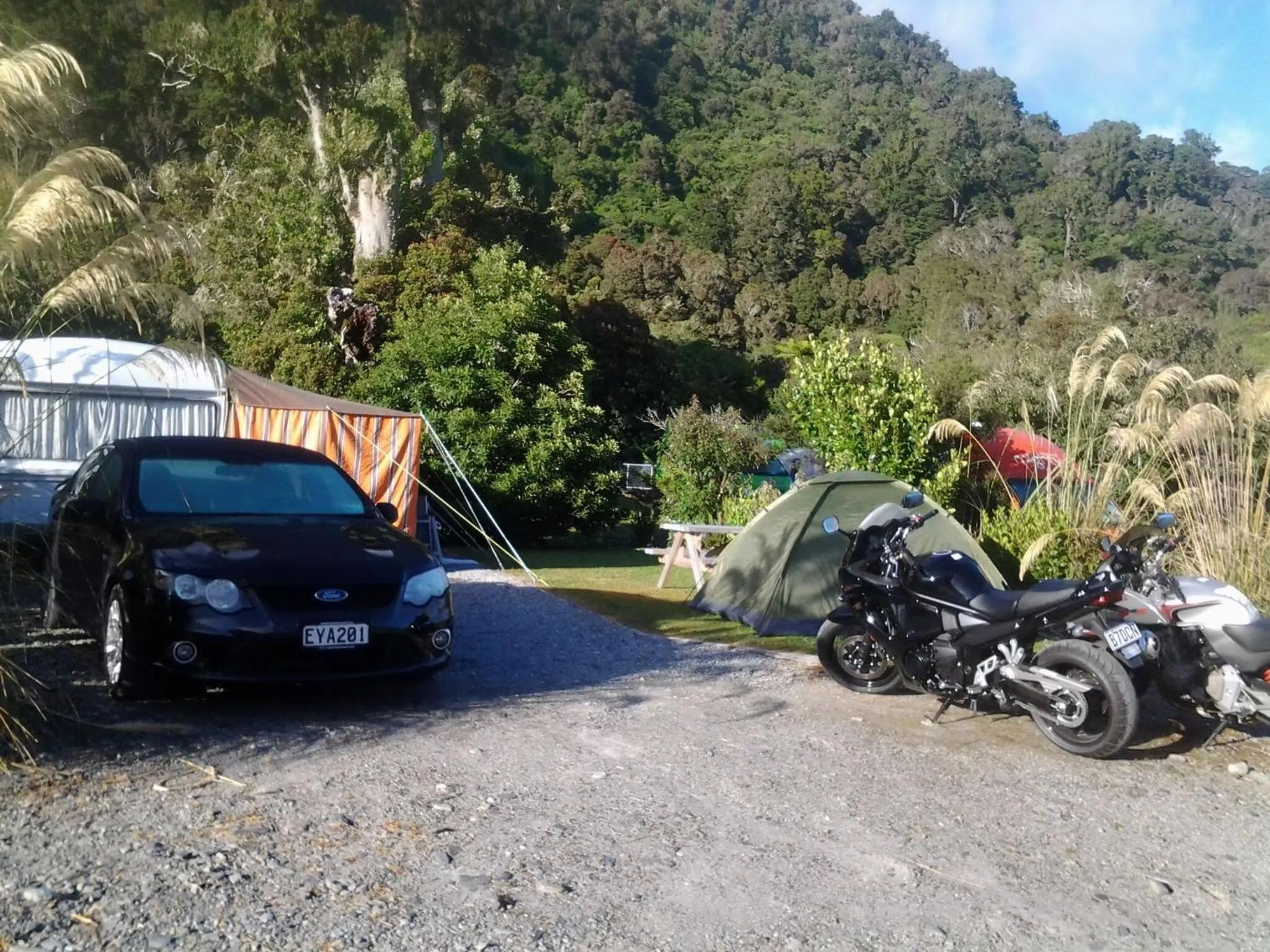Garden in Jackson's Retreat Alpine Holiday Park