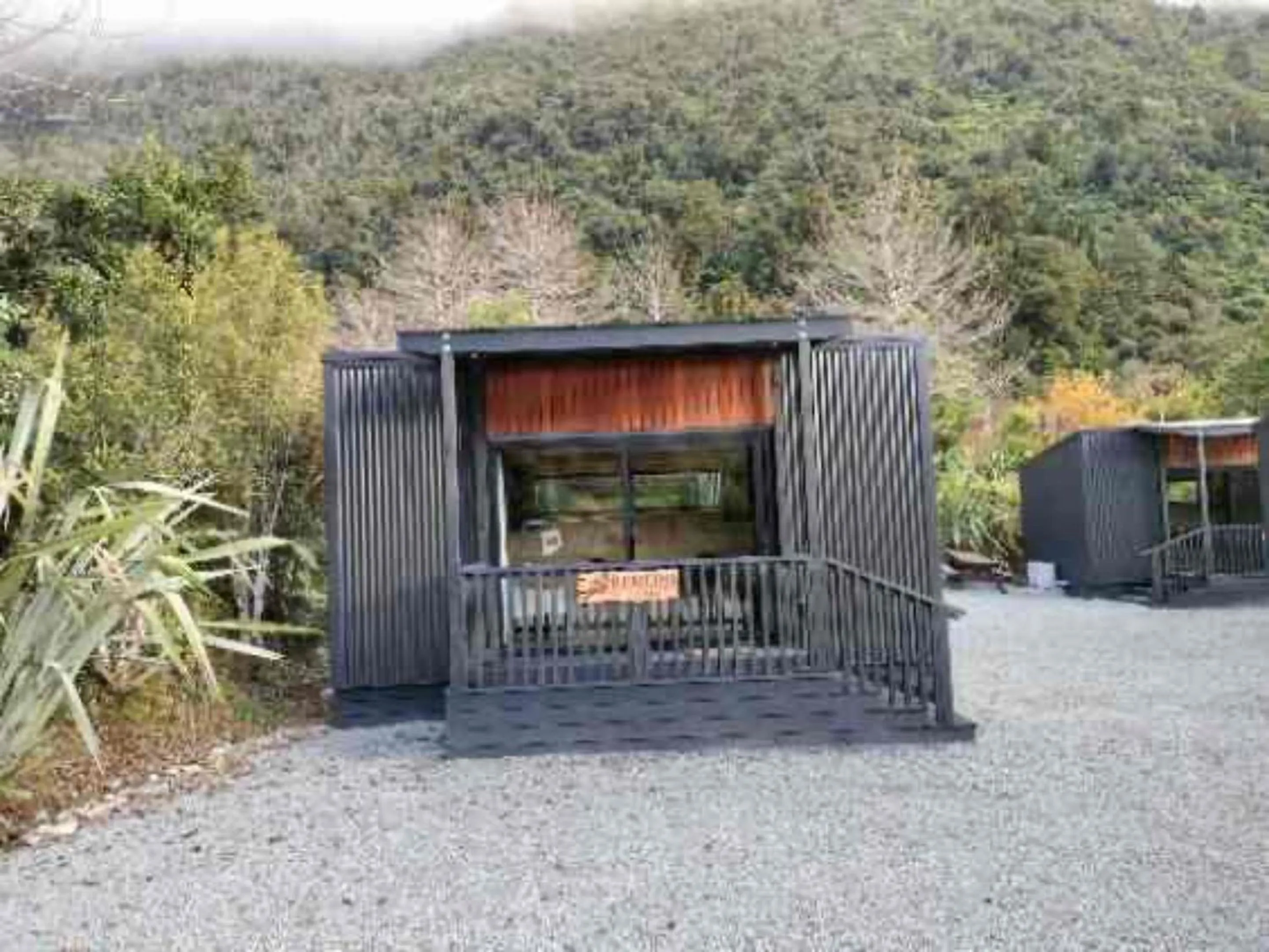 Patio in Jackson's Retreat Alpine Holiday Park