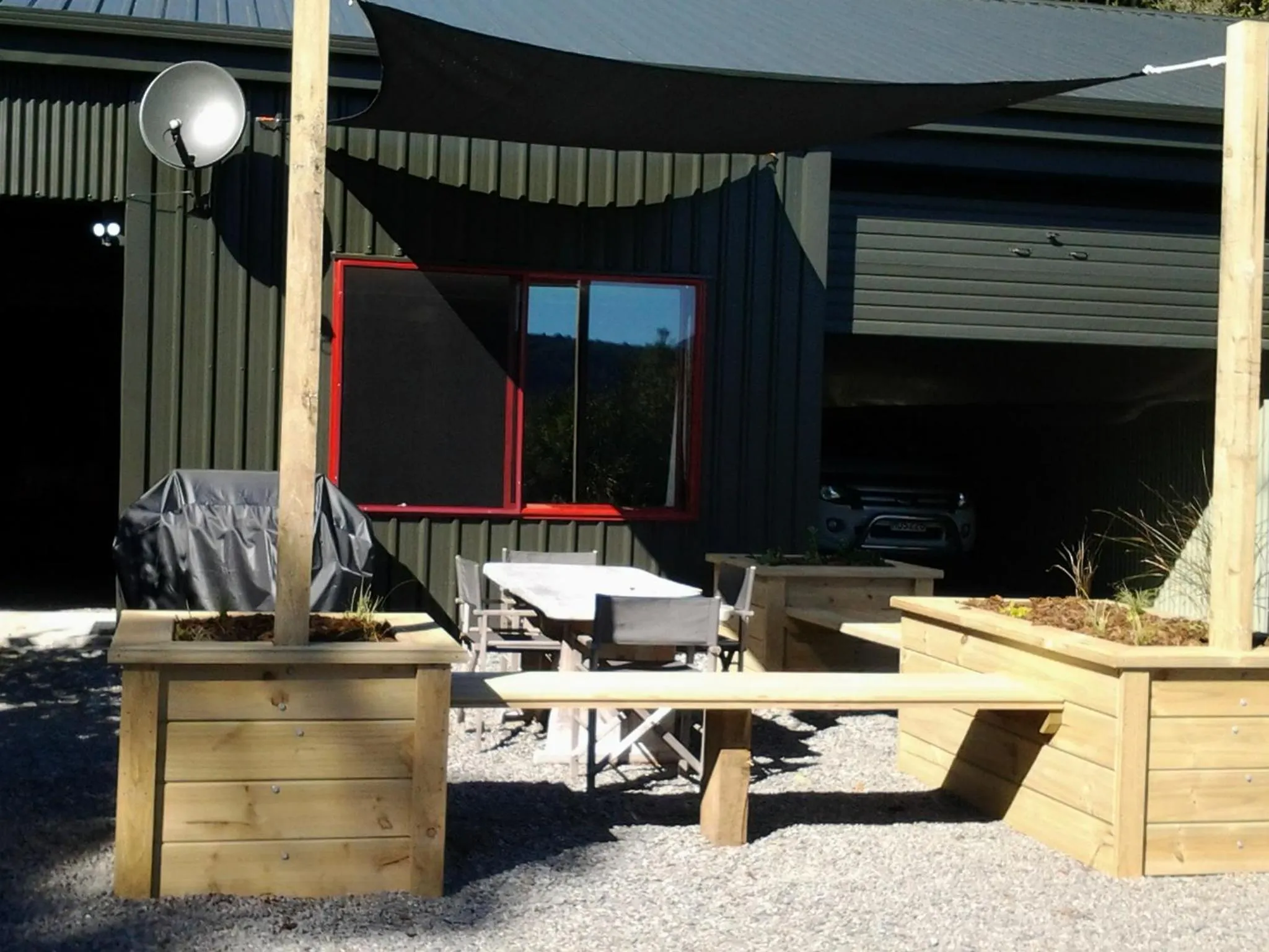 Patio in Jackson's Retreat Alpine Holiday Park