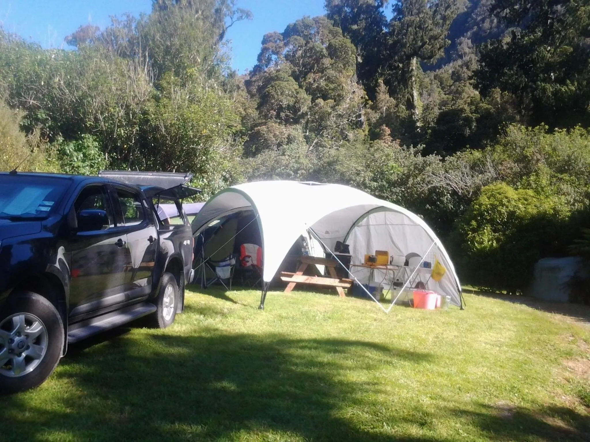 Garden in Jackson's Retreat Alpine Holiday Park