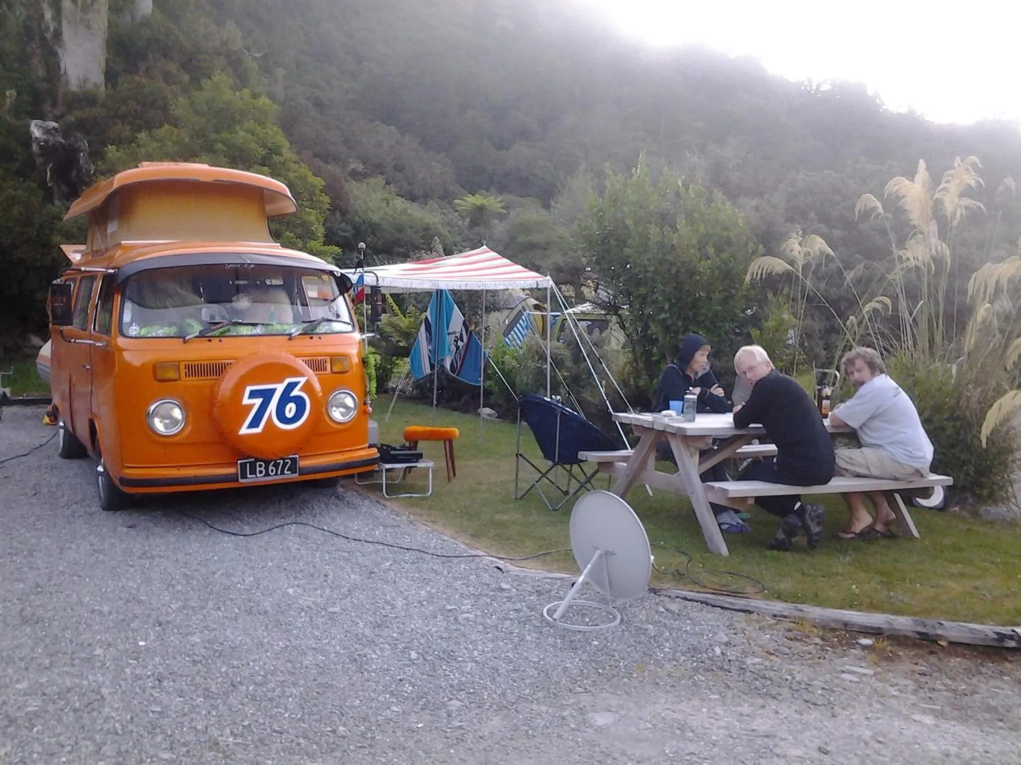 Garden in Jackson's Retreat Alpine Holiday Park
