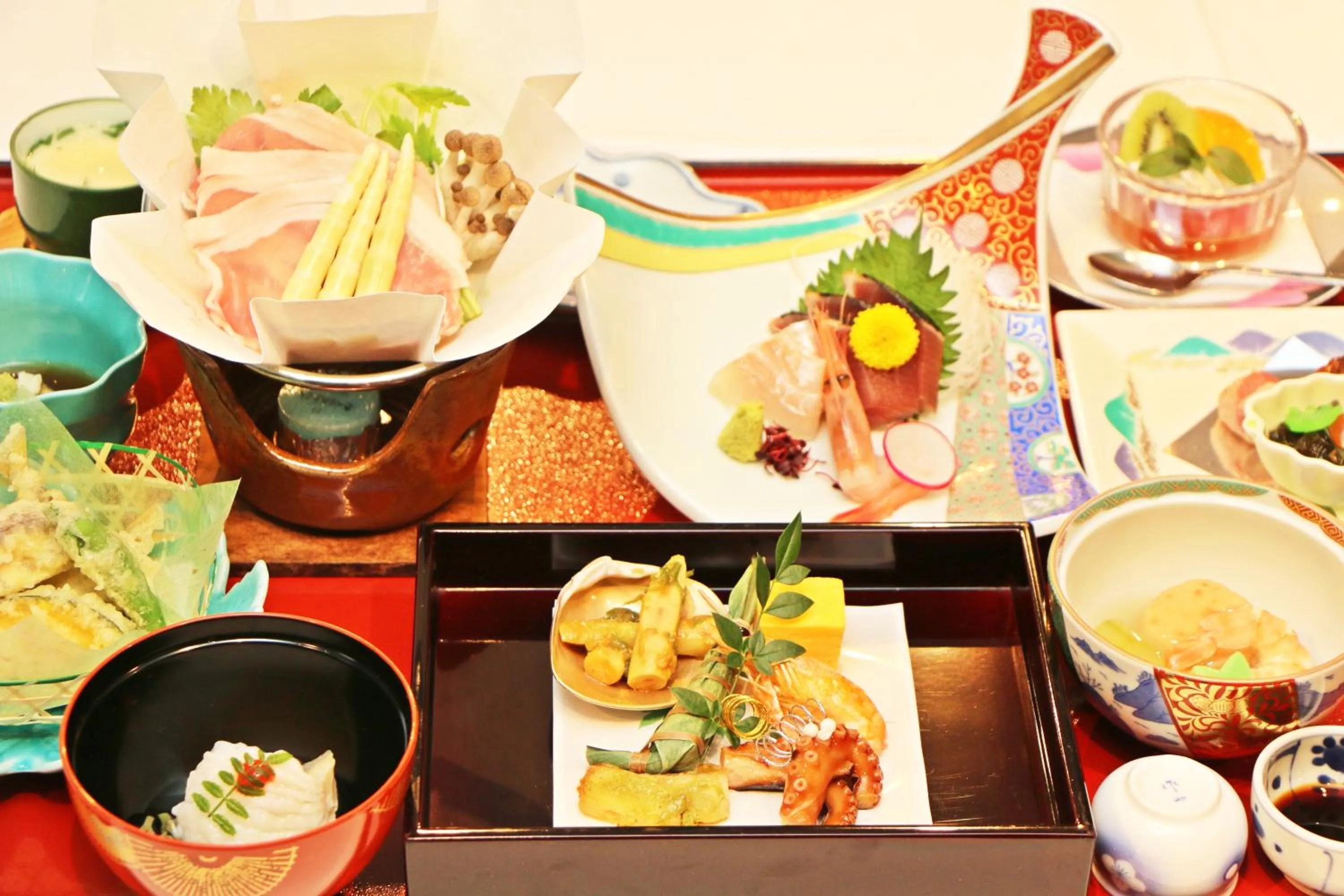 Dinner in Onsen Yupopo