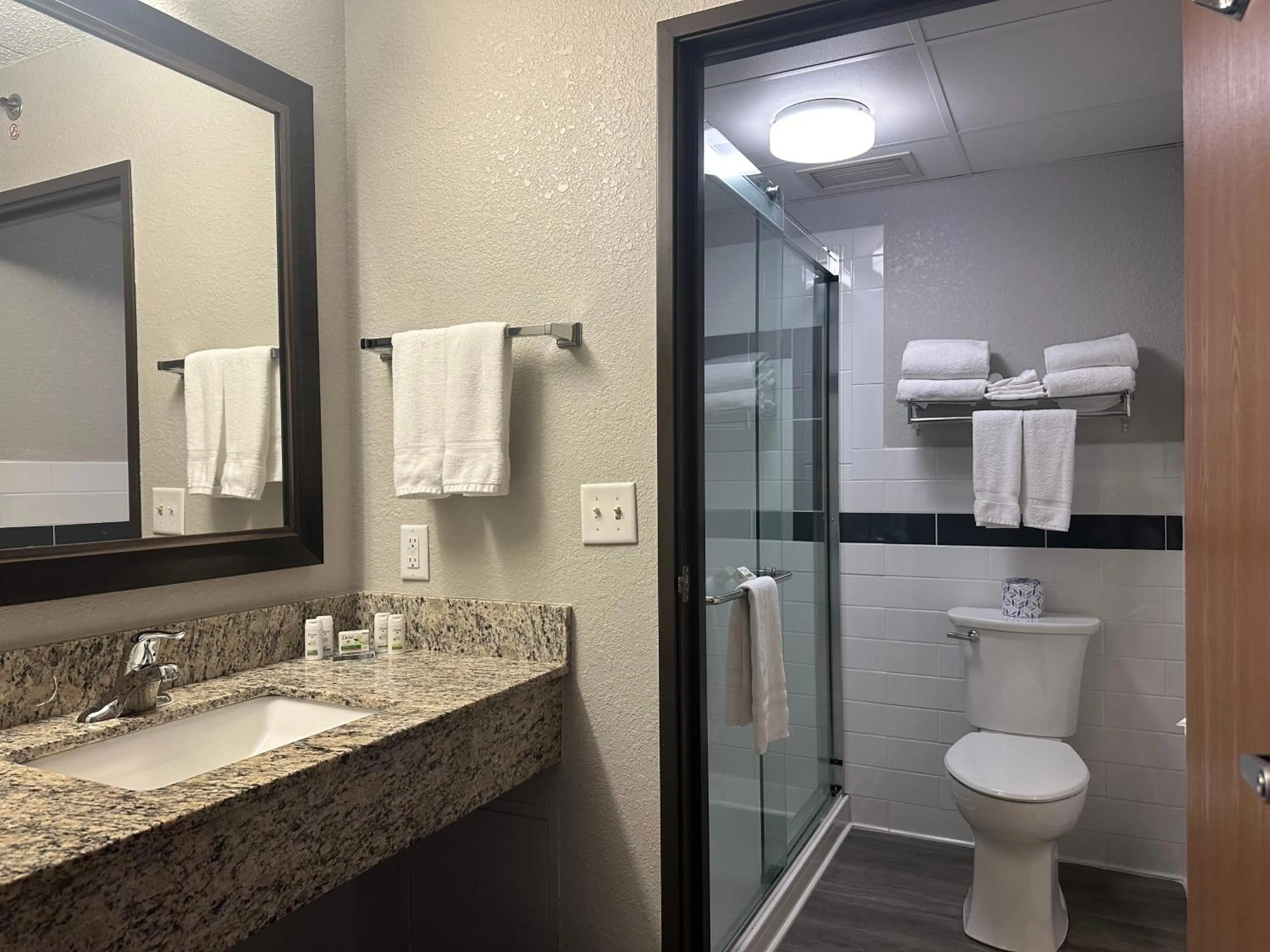 Shower in AmericInn by Wyndham Menominee