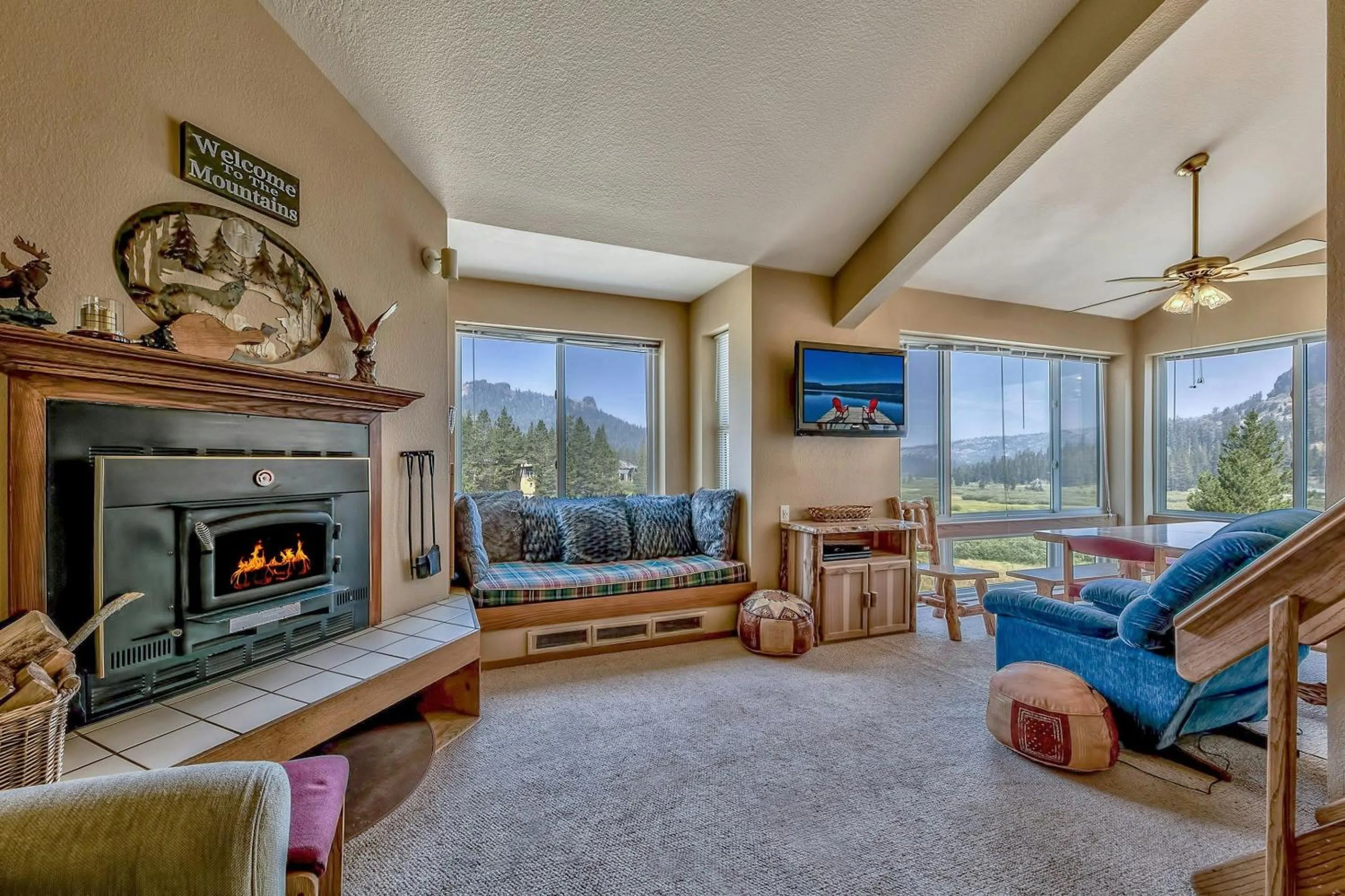 Living room in Kirkwood Mountain Resort by Vail Resorts