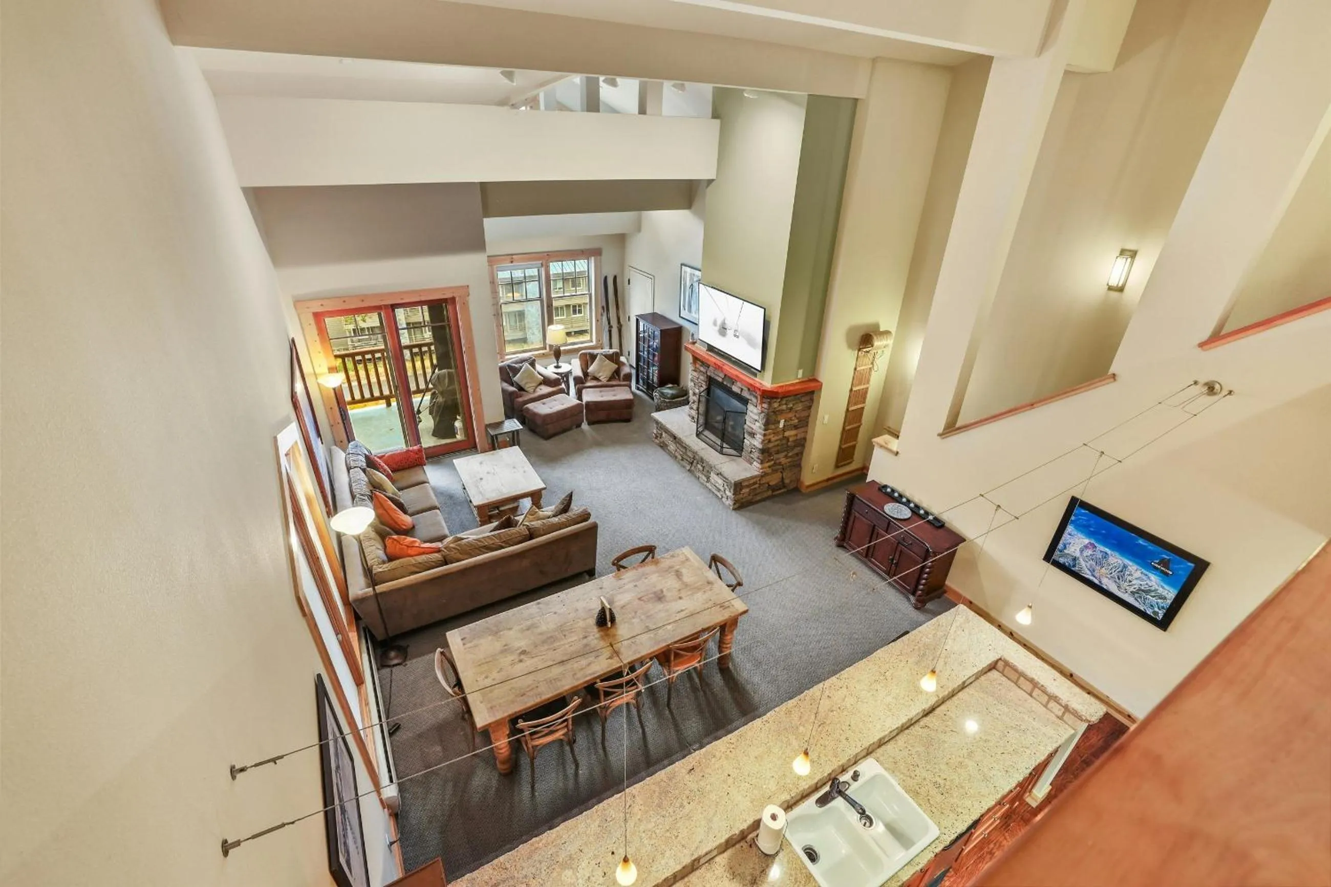 Living room in Kirkwood Mountain Resort by Vail Resorts