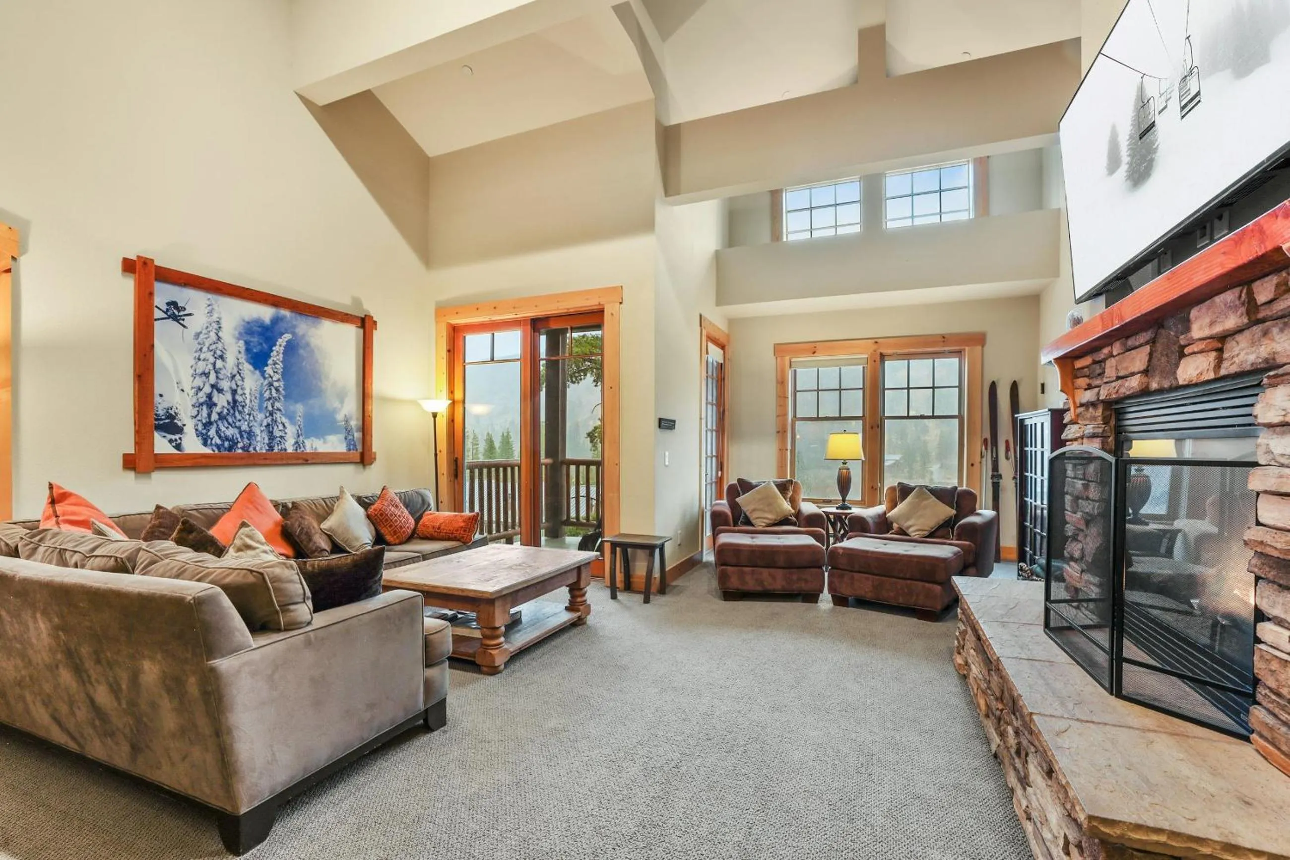 Living room in Kirkwood Mountain Resort by Vail Resorts