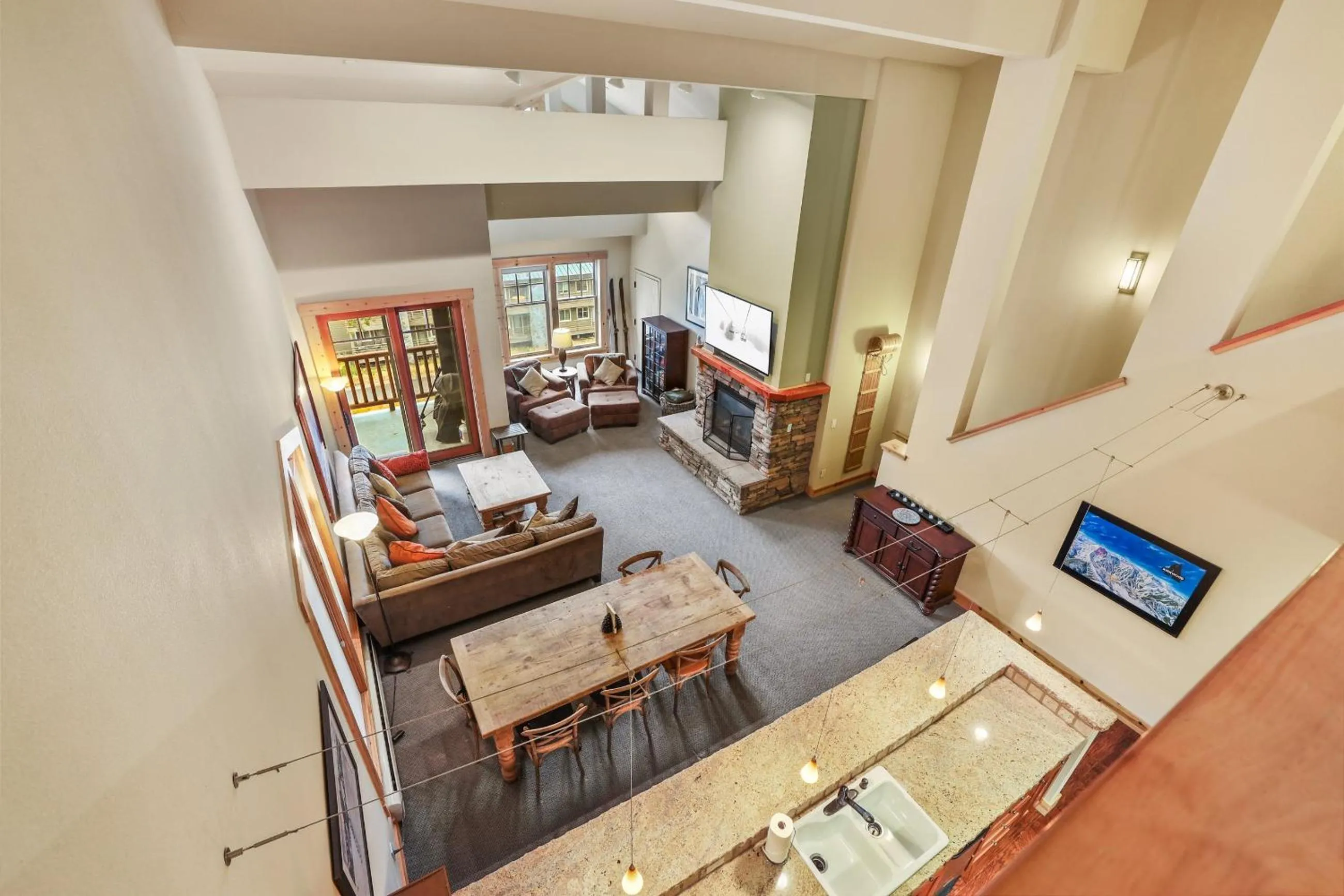 Living room in Kirkwood Mountain Resort by Vail Resorts