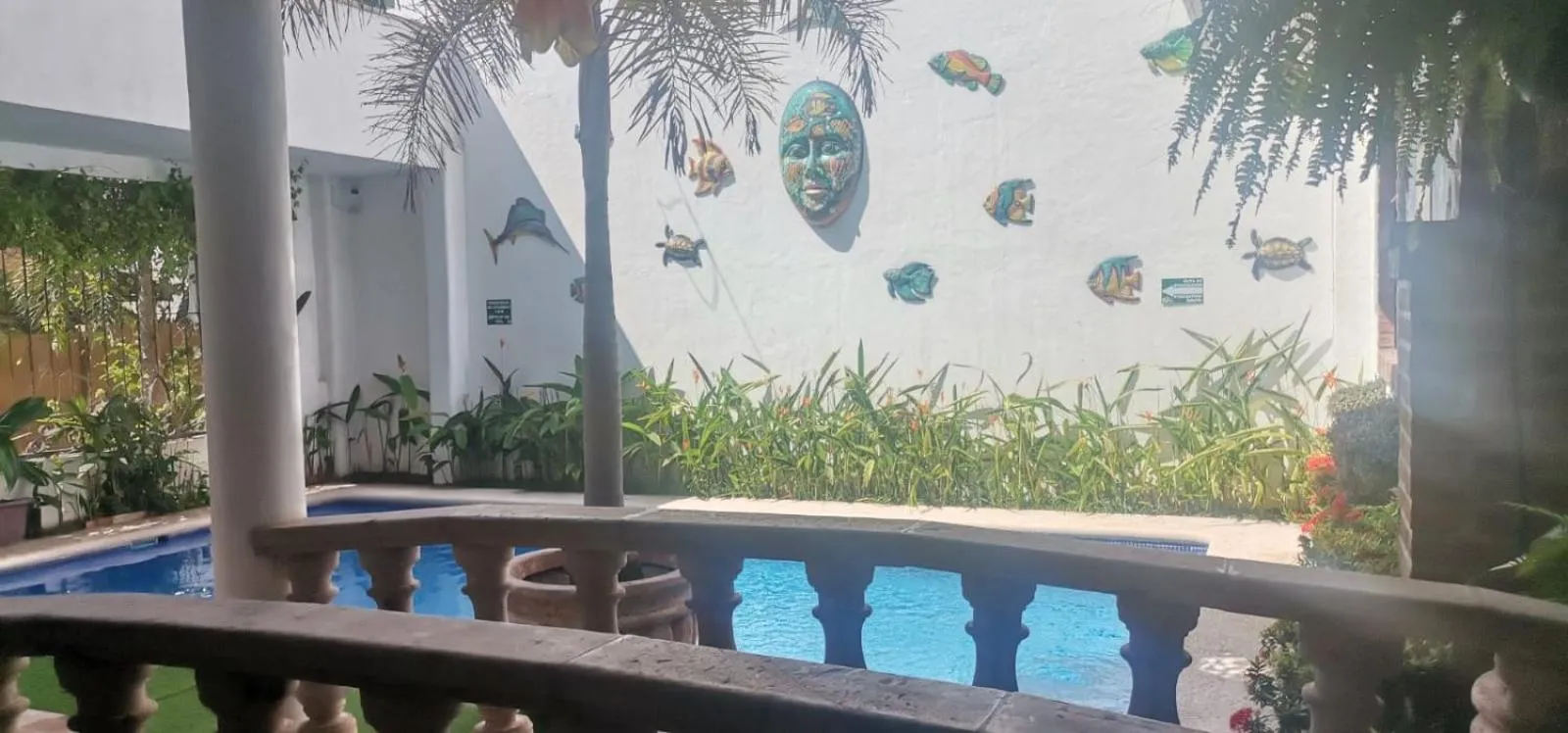 Pool view in Villas Amalia Hotel