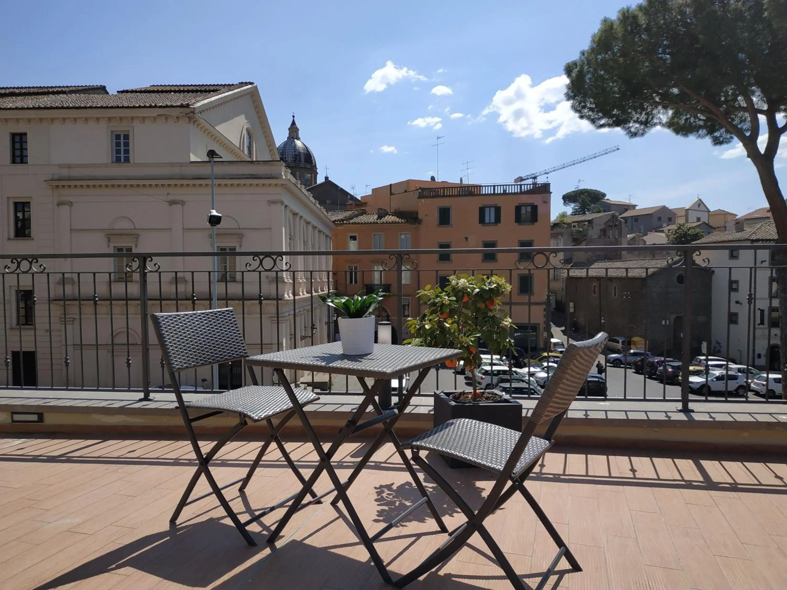 Balcony/Terrace in Palazzo Verdi Holiday Viterbo