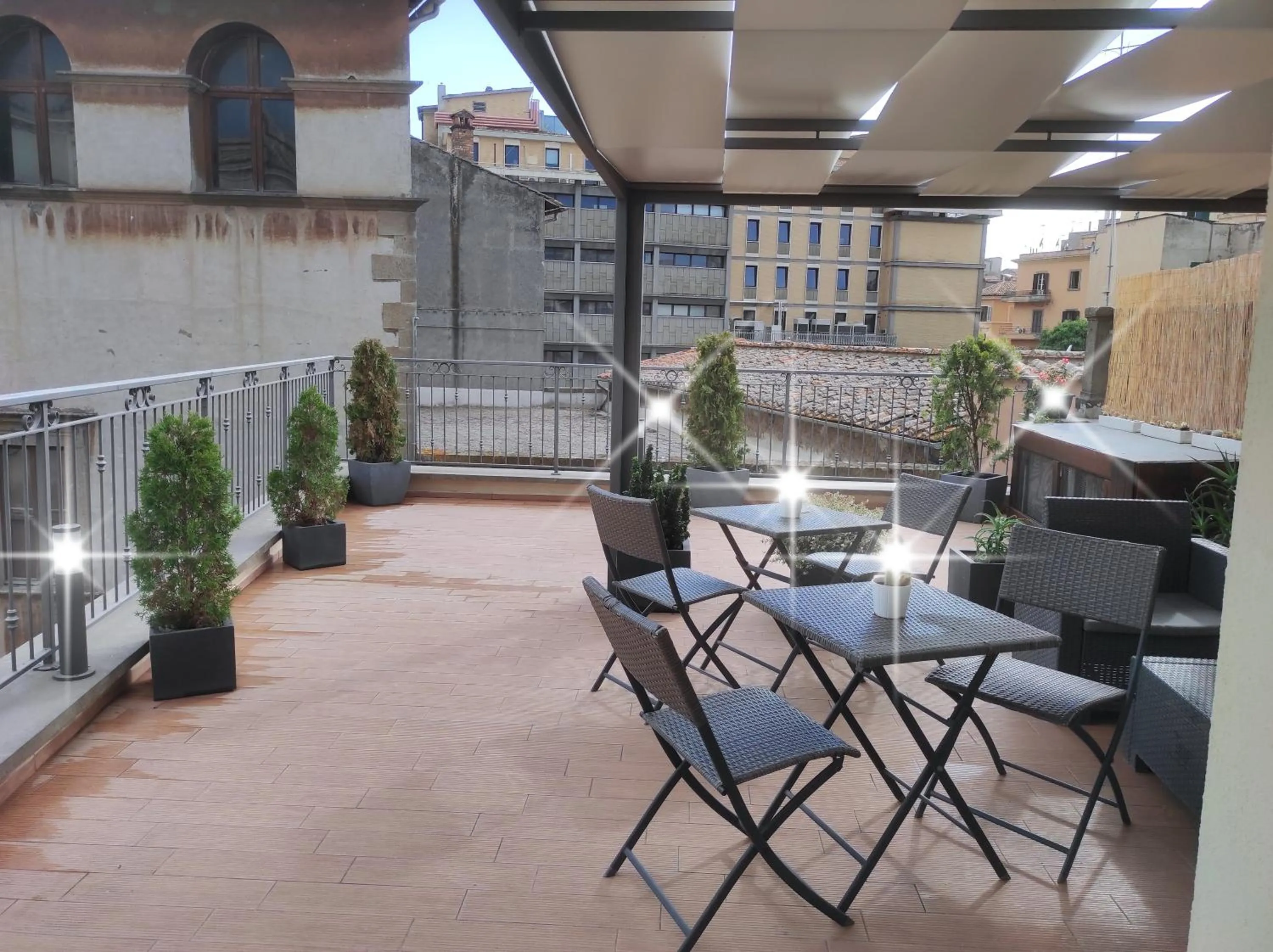 Balcony/Terrace in Palazzo Verdi Holiday Viterbo