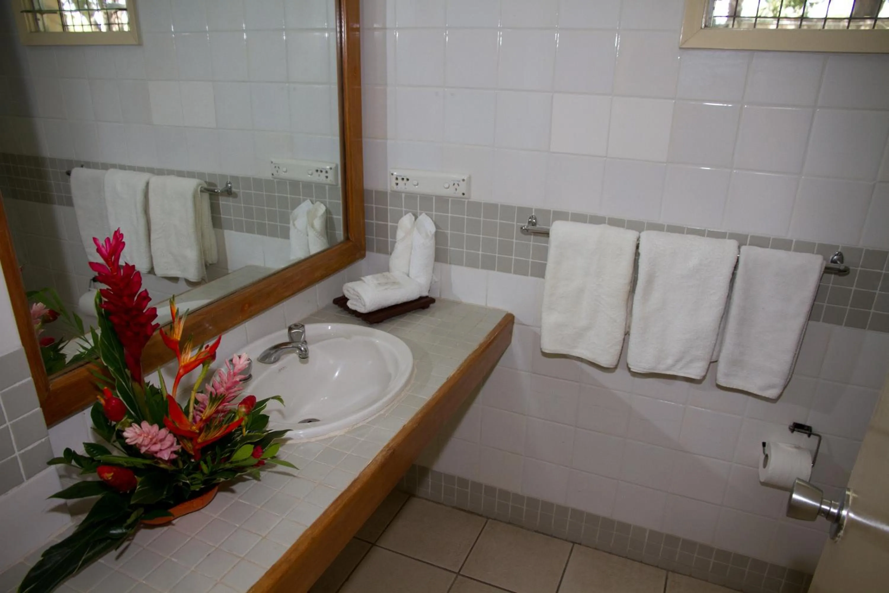 Bathroom in Tanoa Skylodge Hotel