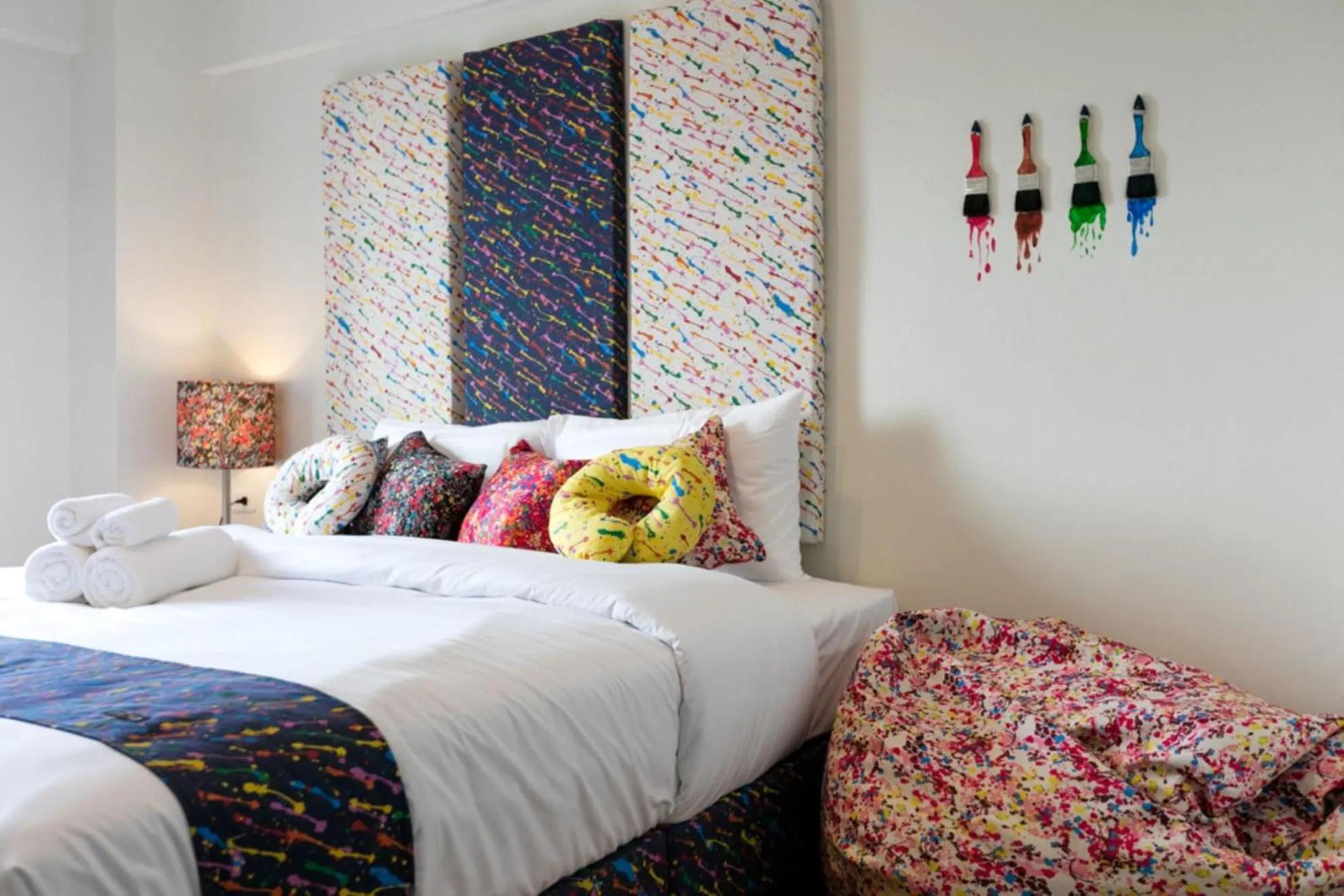 Bed in Bangkok River Loka Hotel