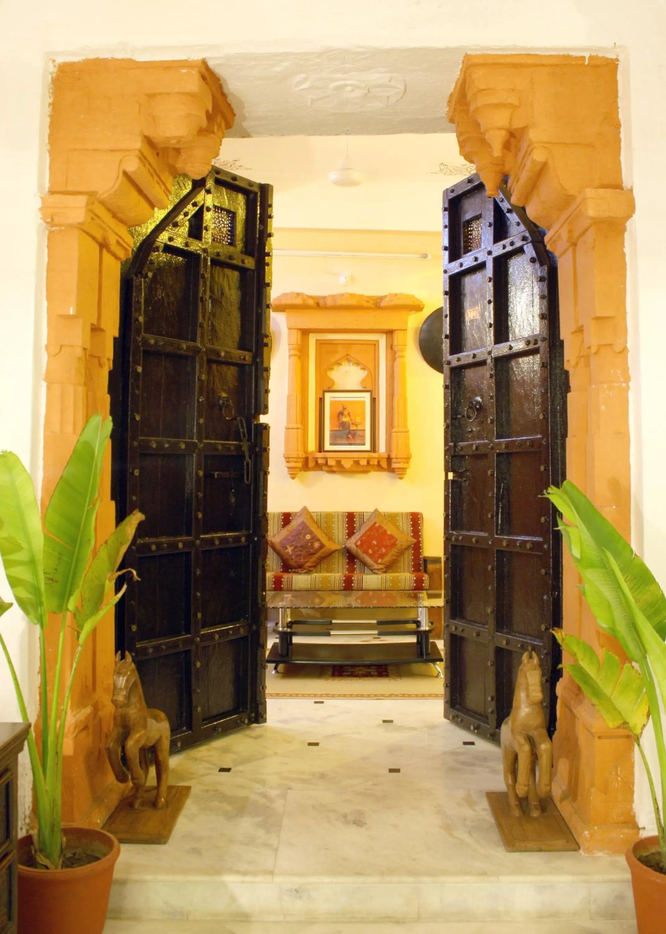 Living room in Karohi Haveli - A Heritage Hotel