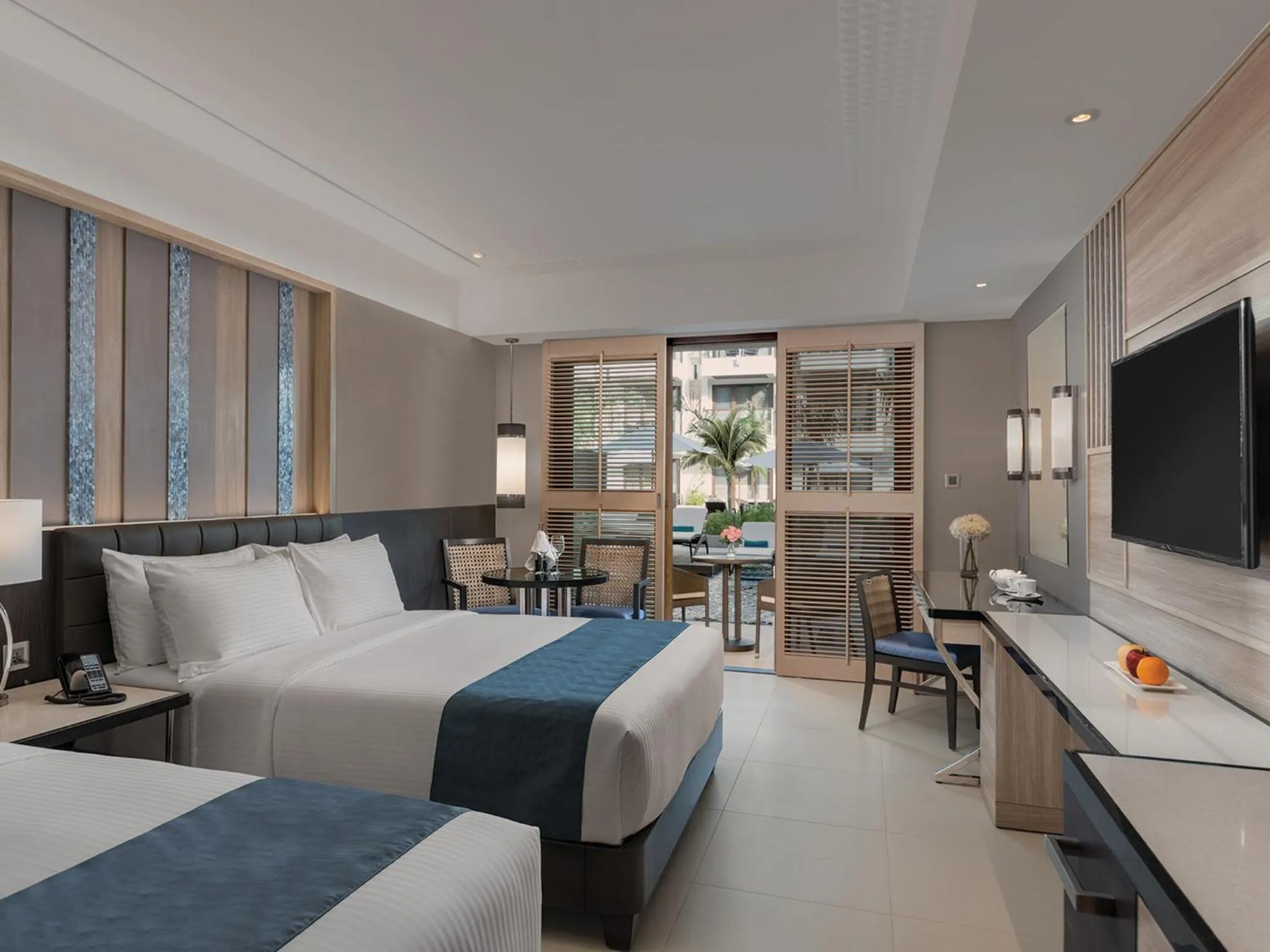 Bed in Henann Palm Beach Resort