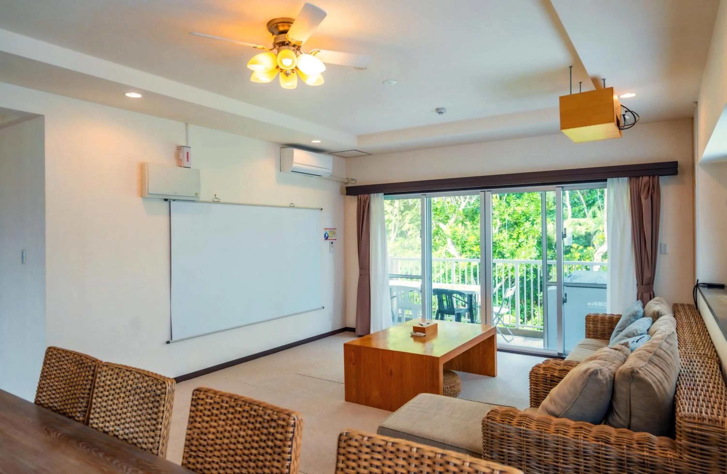 Living room in Scallop Beach Condominium