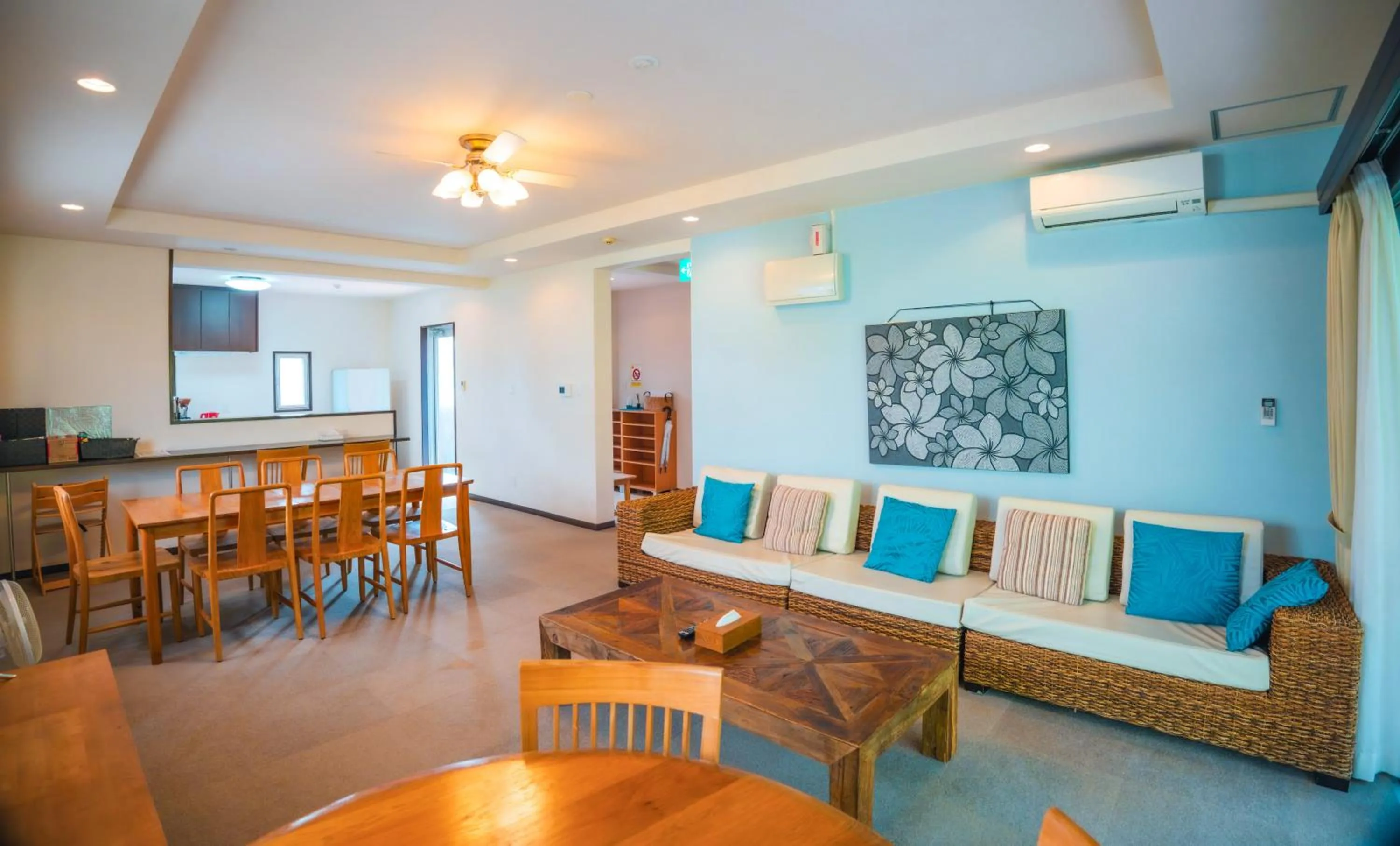 Living room in Scallop Beach Condominium