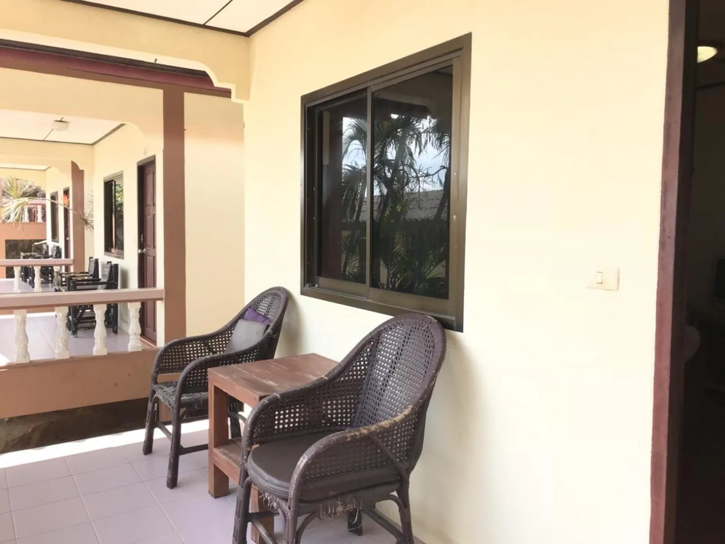 Balcony/Terrace in Paradise Lamai Bungalow