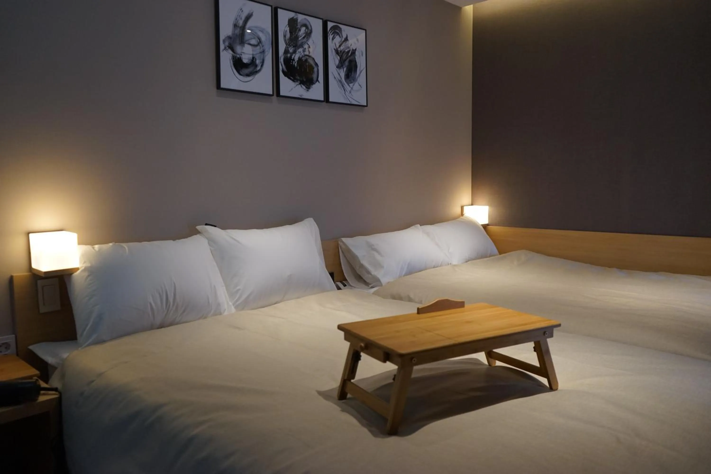 Decorative detail, Bed in Artravel Myeongdong